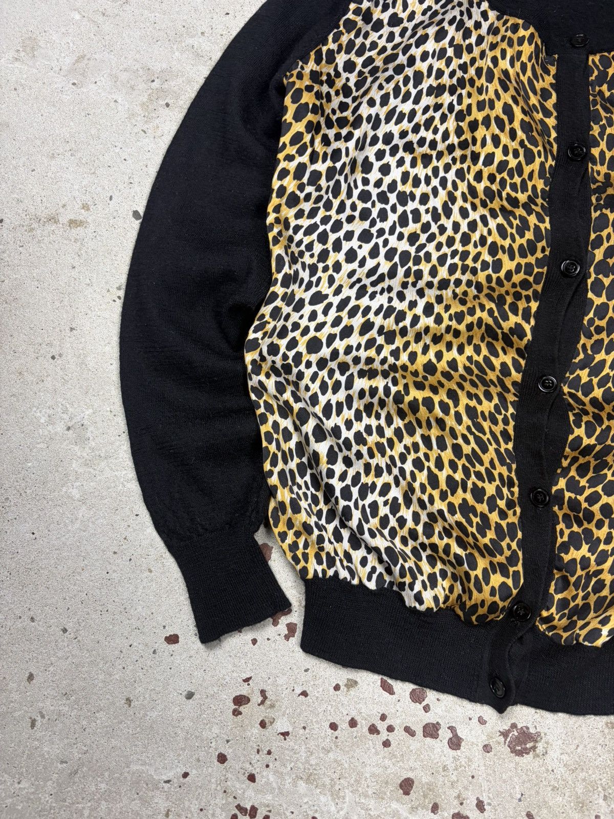 Dolce & Gabbana Dolce & Gabbana Leopard Print Silk & Wool Cardigan Sweater Size S / US 4 / IT 40 - 3 Thumbnail