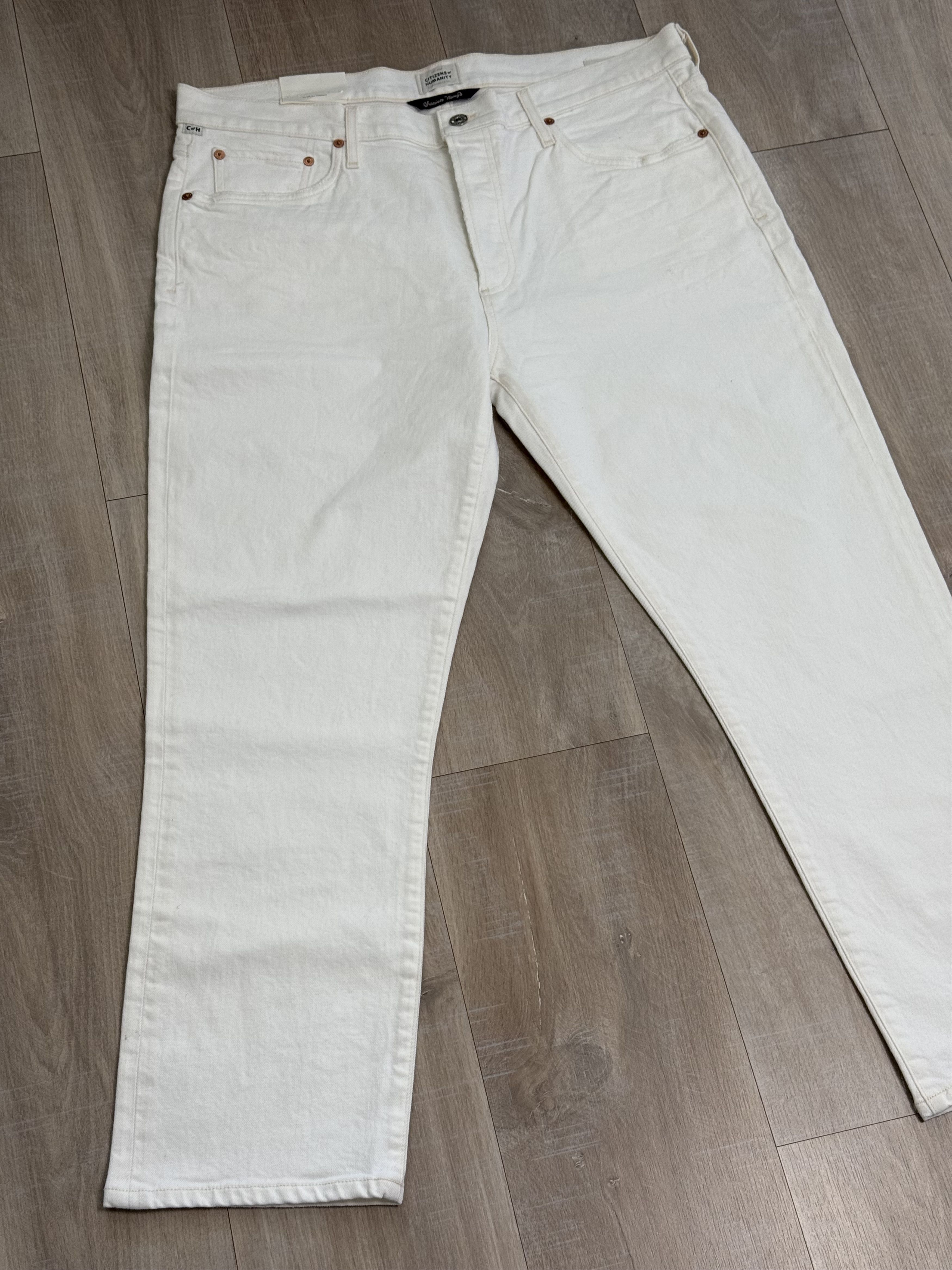 Citizens Of Humanity Citizens of Humanity Jeansy Boyfriend Emerson Size 32 White Size US 38 / EU 54 - 4 Thumbnail