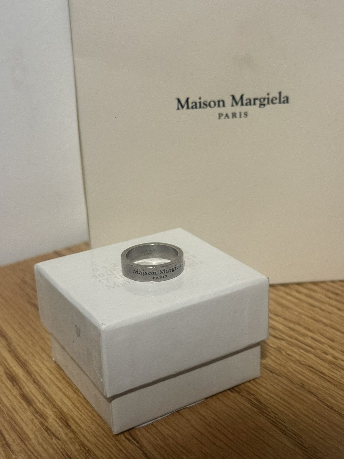 Maison Margiela Maison Margiela Logo Reference Ring Size 8 Size ONE SIZE - 1 Thumbnail
