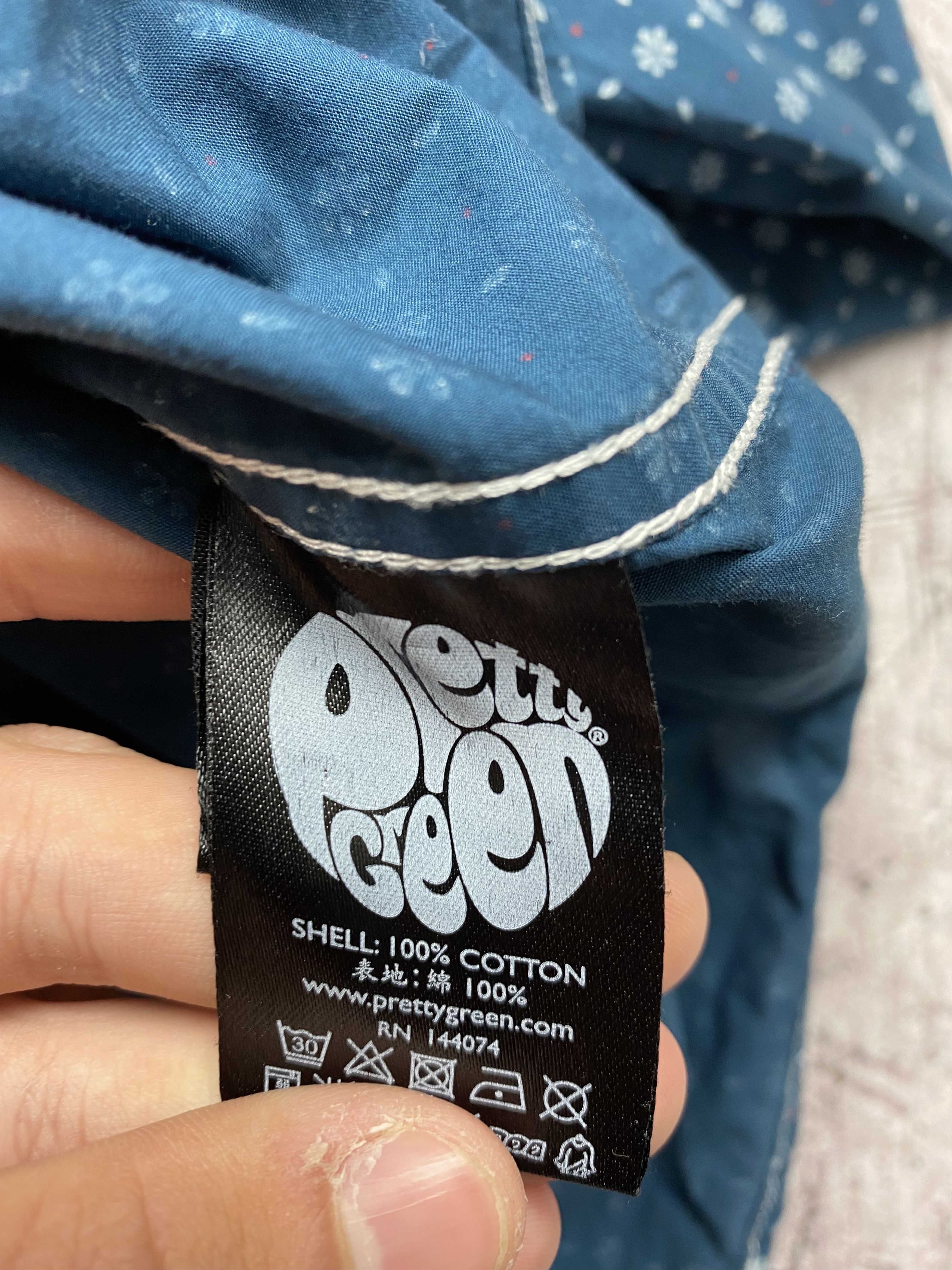 Pretty Green × Vintage Pretty Green Vintage Mens Long Sleeve Shirt Size US M / EU 48-50 / 2 - 5 Thumbnail