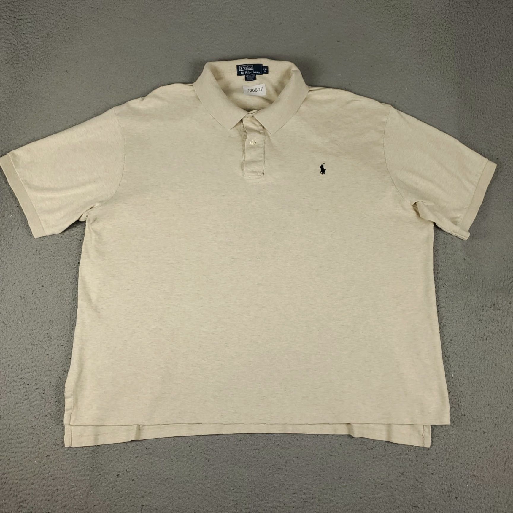 Ralph Lauren Ralph Lauren Polo Shirt Mens Big 2XB Beige Short Sleeve Polo Shirts Polo Shirt Beige 2XB Men's Classic Polo Ralph Lauren Size US XXL / EU 58 / 5 - 3 Thumbnail