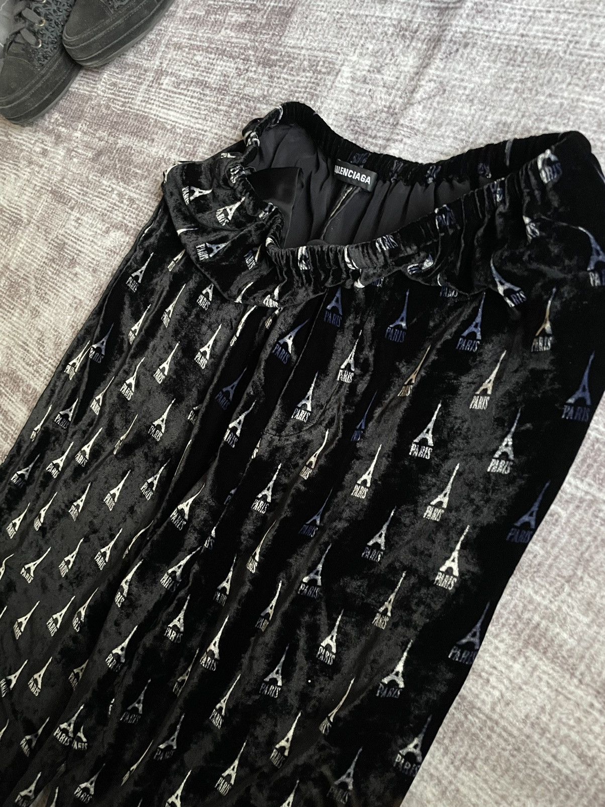 Balenciaga Balenciaga FW19 Eiffel Tower Silk Pajama Pants Size US 32 / EU 48 - 8 Thumbnail