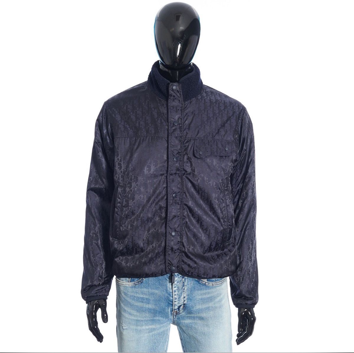 Dior Christian Dior CD navy oblique reversible jacket M logo men Size US M / EU 48-50 / 2 - 1 Thumbnail