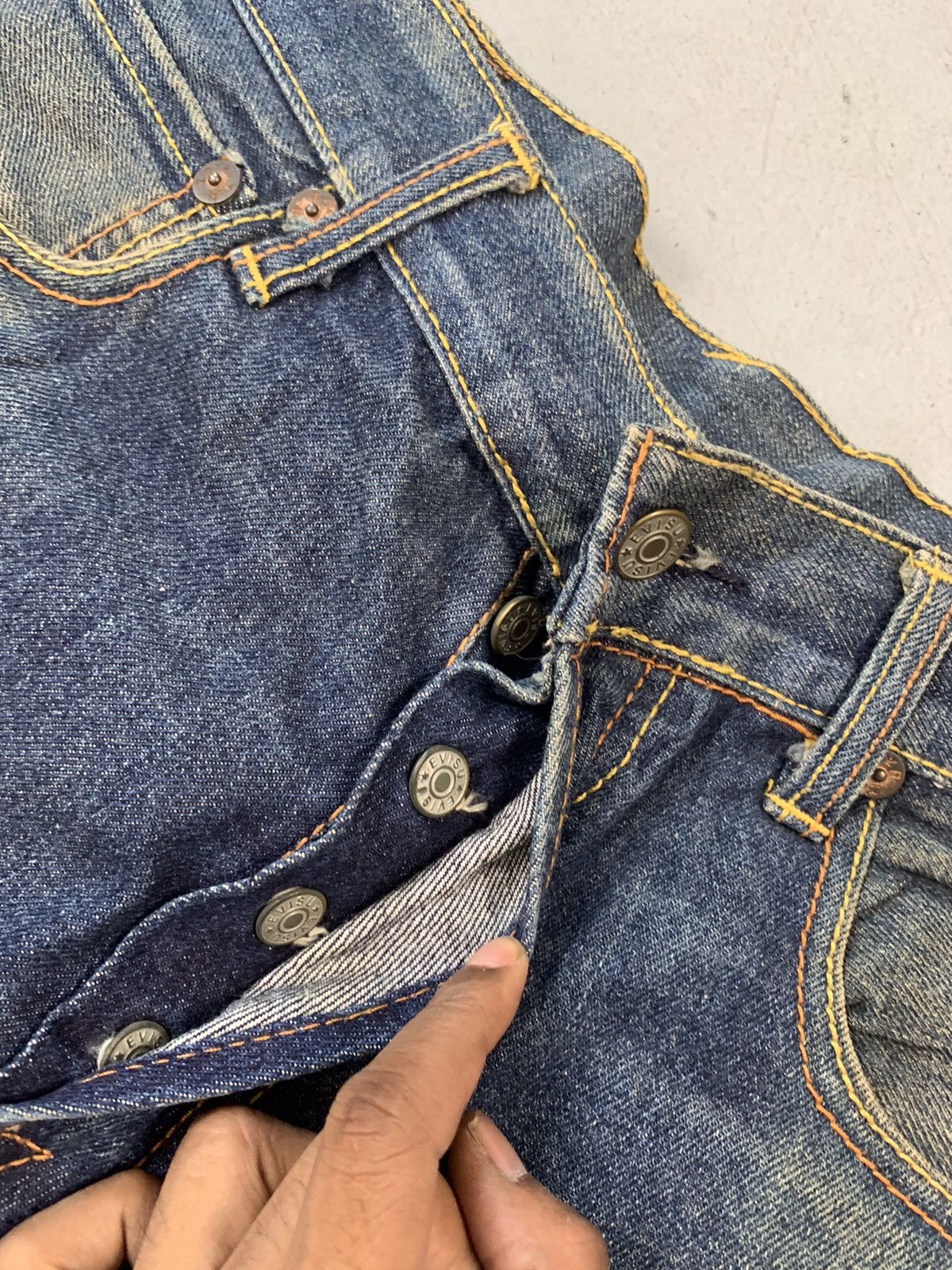 Japanese Brand Vintage Evisu inspired emboridered denim Size US 34 / EU 50 - 6 Thumbnail