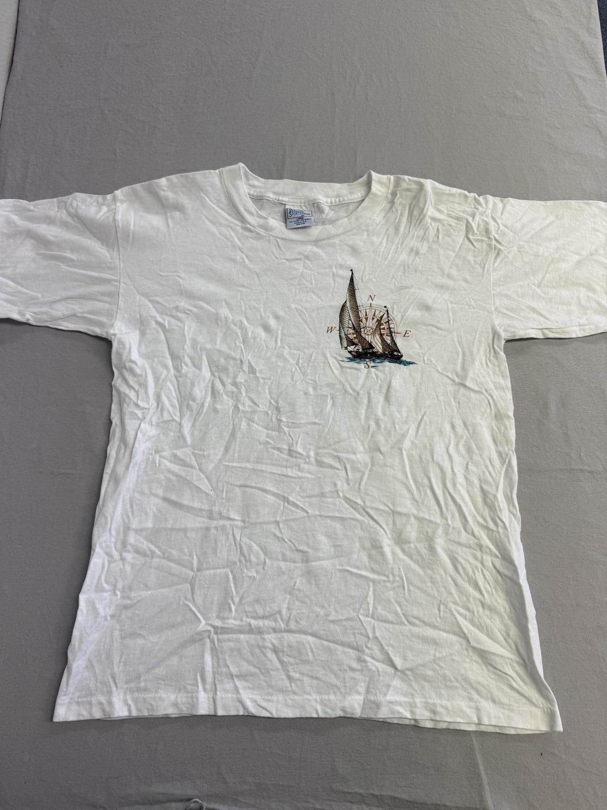 Designer VTG Sailing T-shirt St. John Virgin Islands Tee 1992 L Size US L / EU 52-54 / 3 - 2 Thumbnail