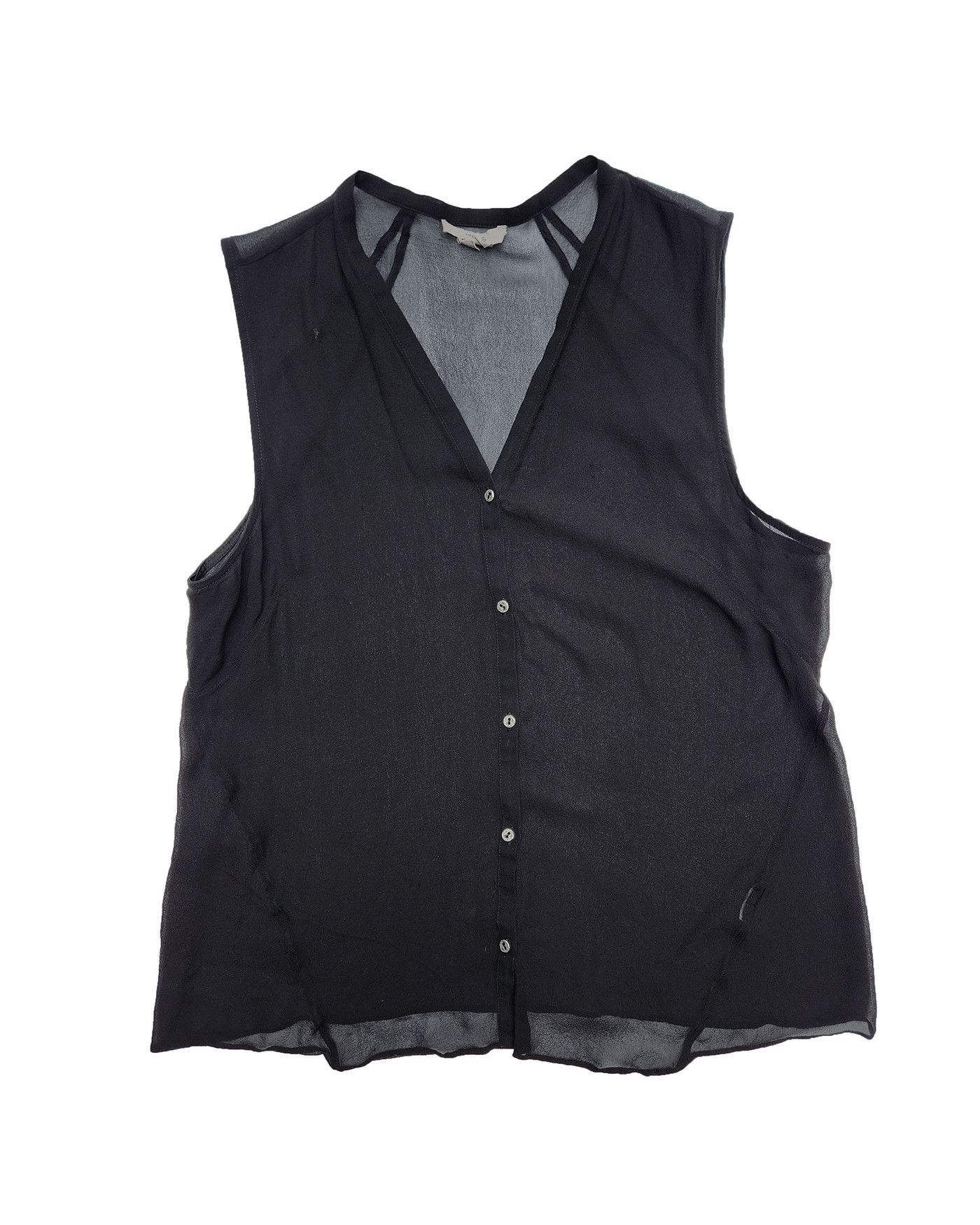 Helmut Lang Helmut Lang V-Neck Sheer Top Size M / US 6-8 / IT 42-44 - 1 Thumbnail