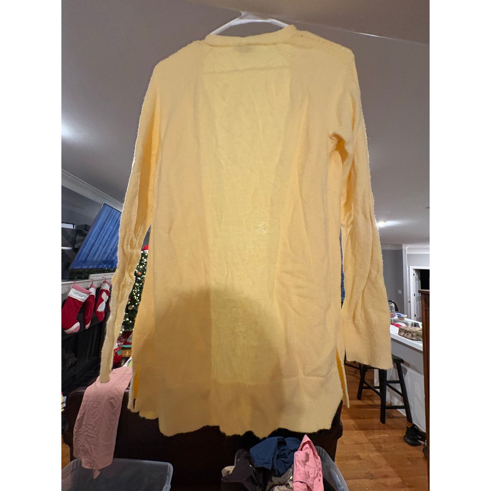 Loft LOFT Outlet Women’s Small Yellow Cardigan Long Sleeve Size S / US 4 / IT 40 - 4 Thumbnail