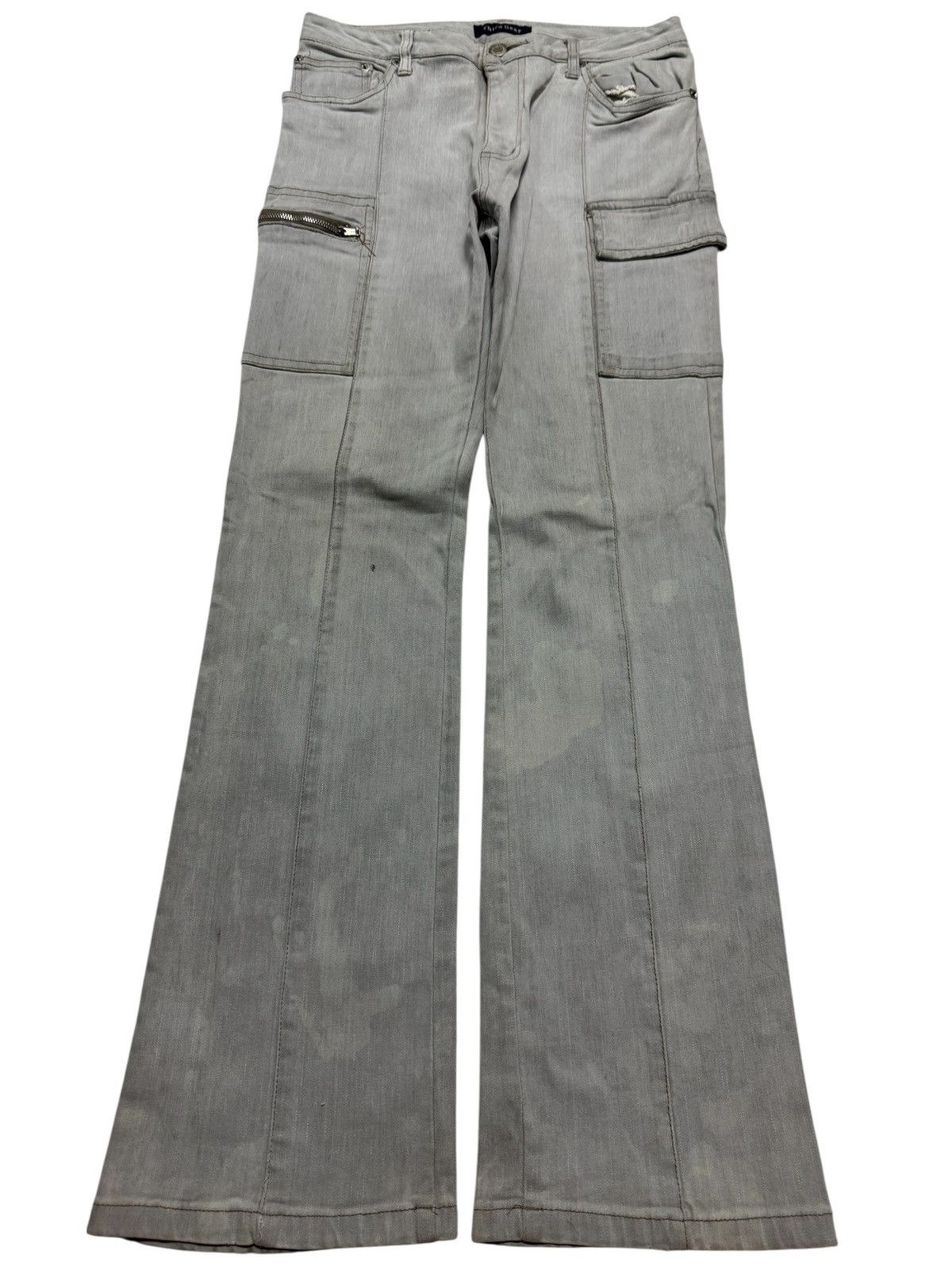 Japanese Brand FLARE BOOTCUT JAPANESE CARGO DENIM JEANS STRETCHABLE Size US 28 / EU 44 - 1 Thumbnail