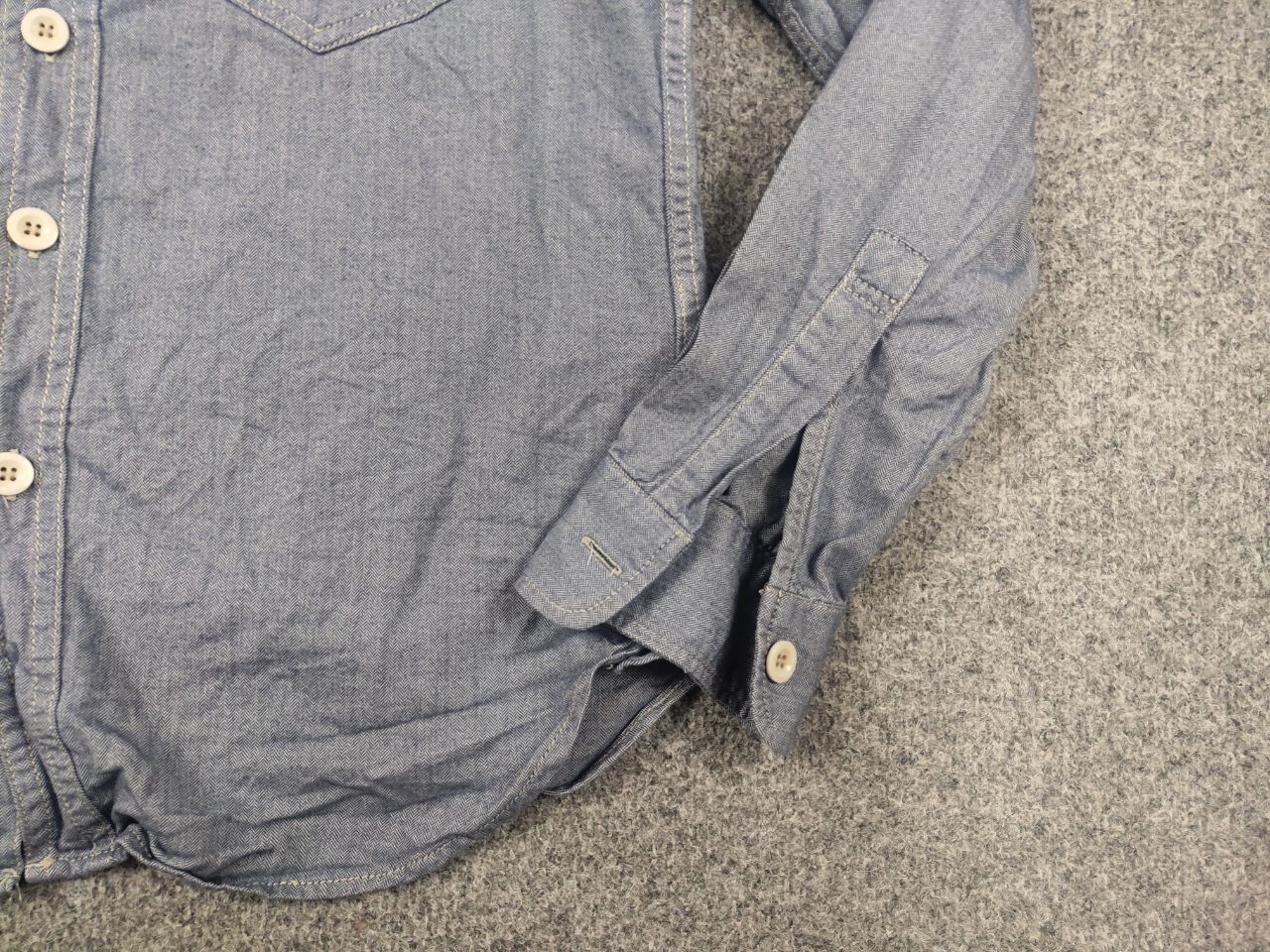 Captain Santors Captain Santors Italy Button Blue Heritage Workwear Shirt Size US S / EU 44-46 / 1 - 6 Thumbnail