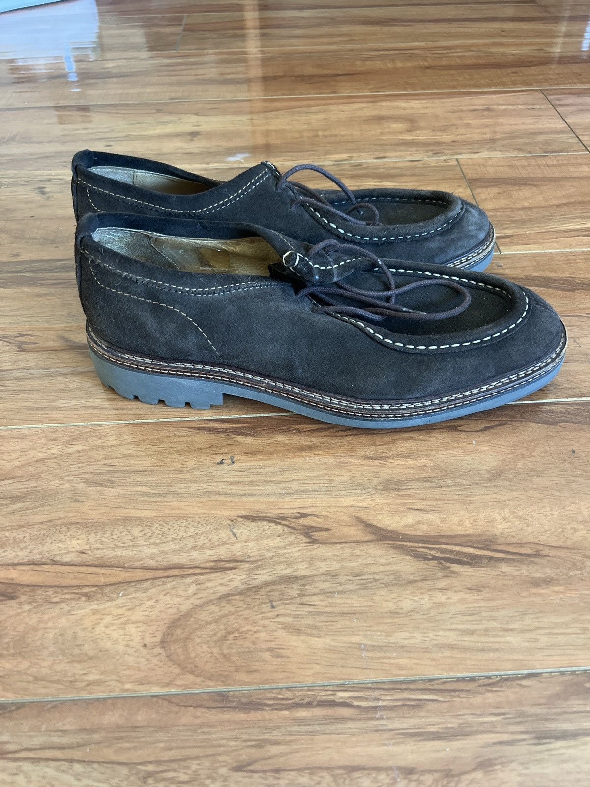 Hudson Hudson London Derby Brown Suede Size US 10.5 / EU 43-44 - 3 Thumbnail