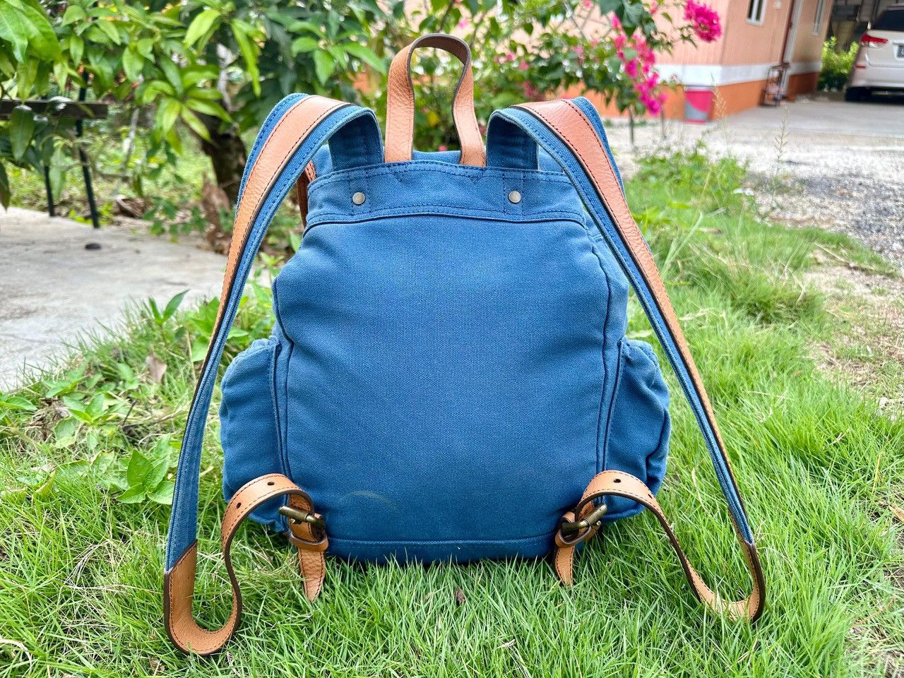Burberry Authentic Burberry Rucksack Nyalon Blue Backpack Size ONE SIZE - 2 Thumbnail