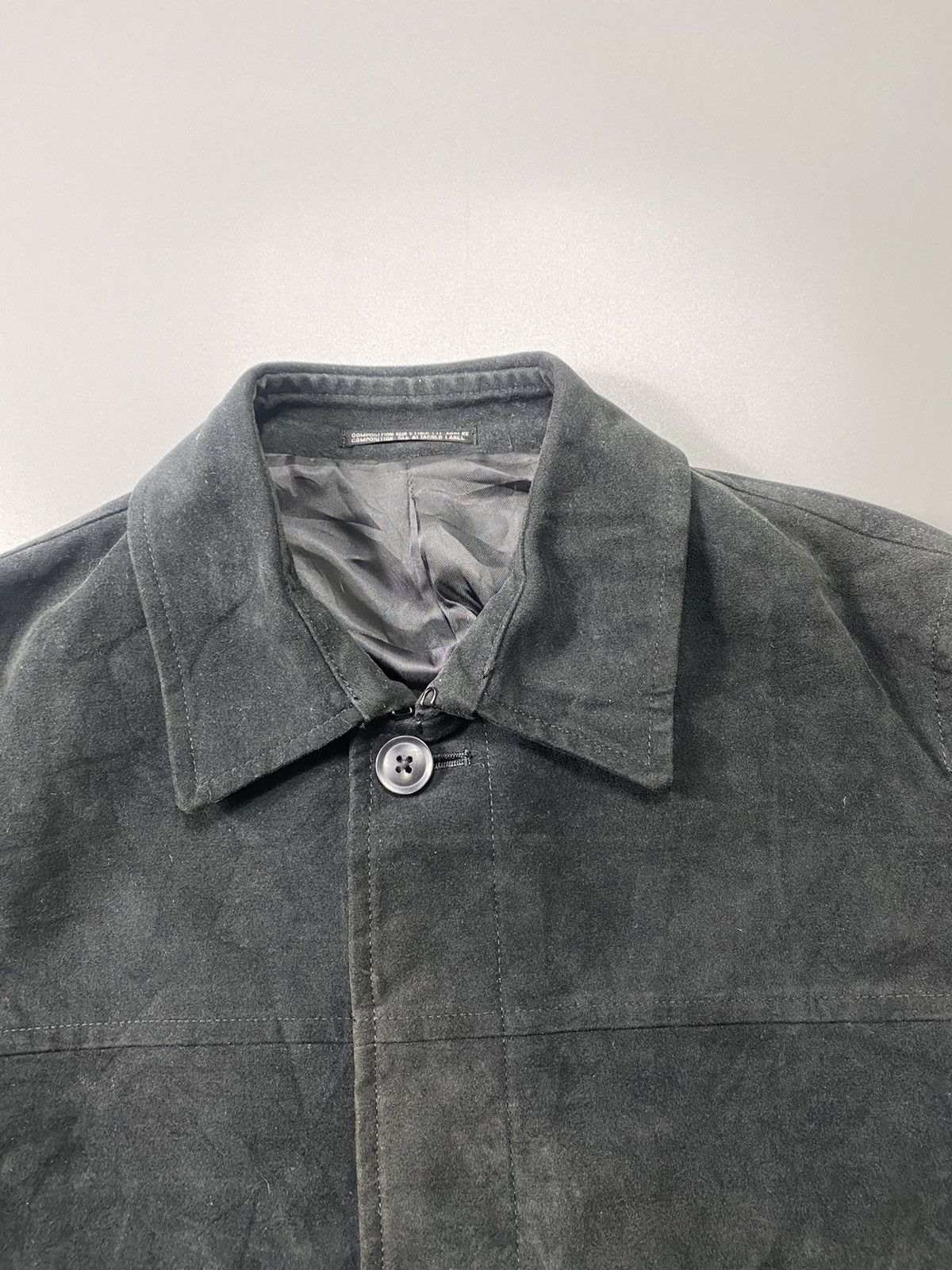 Japanese Brand Ined Homme By Yohji Yamamoto Belted Moleskin Coat Size US M / EU 48-50 / 2 - 5 Thumbnail