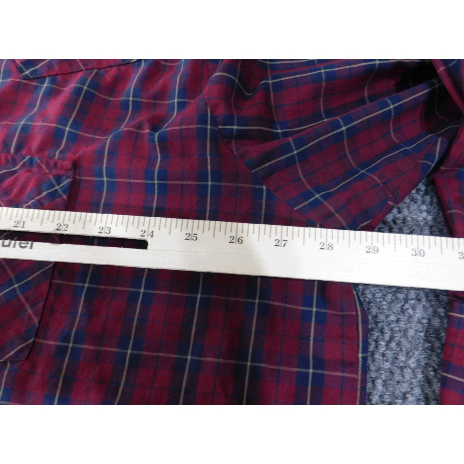Vintage ely cattleman pearl snap shirt 2XL red big plaid western cowboy rodeo Size US XXL / EU 58 / 5 - 7 Thumbnail