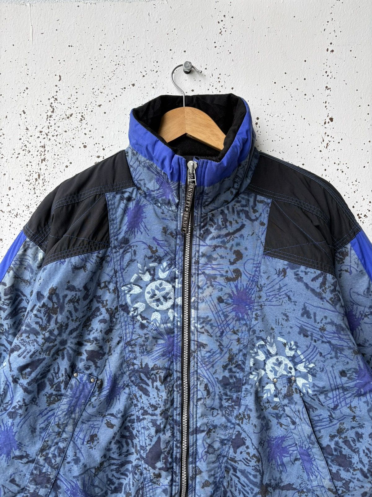 Japanese Brand Vintage La beunbe Graphic Motif Pattern Ski Jacket Size US L / EU 52-54 / 3 - 3 Thumbnail