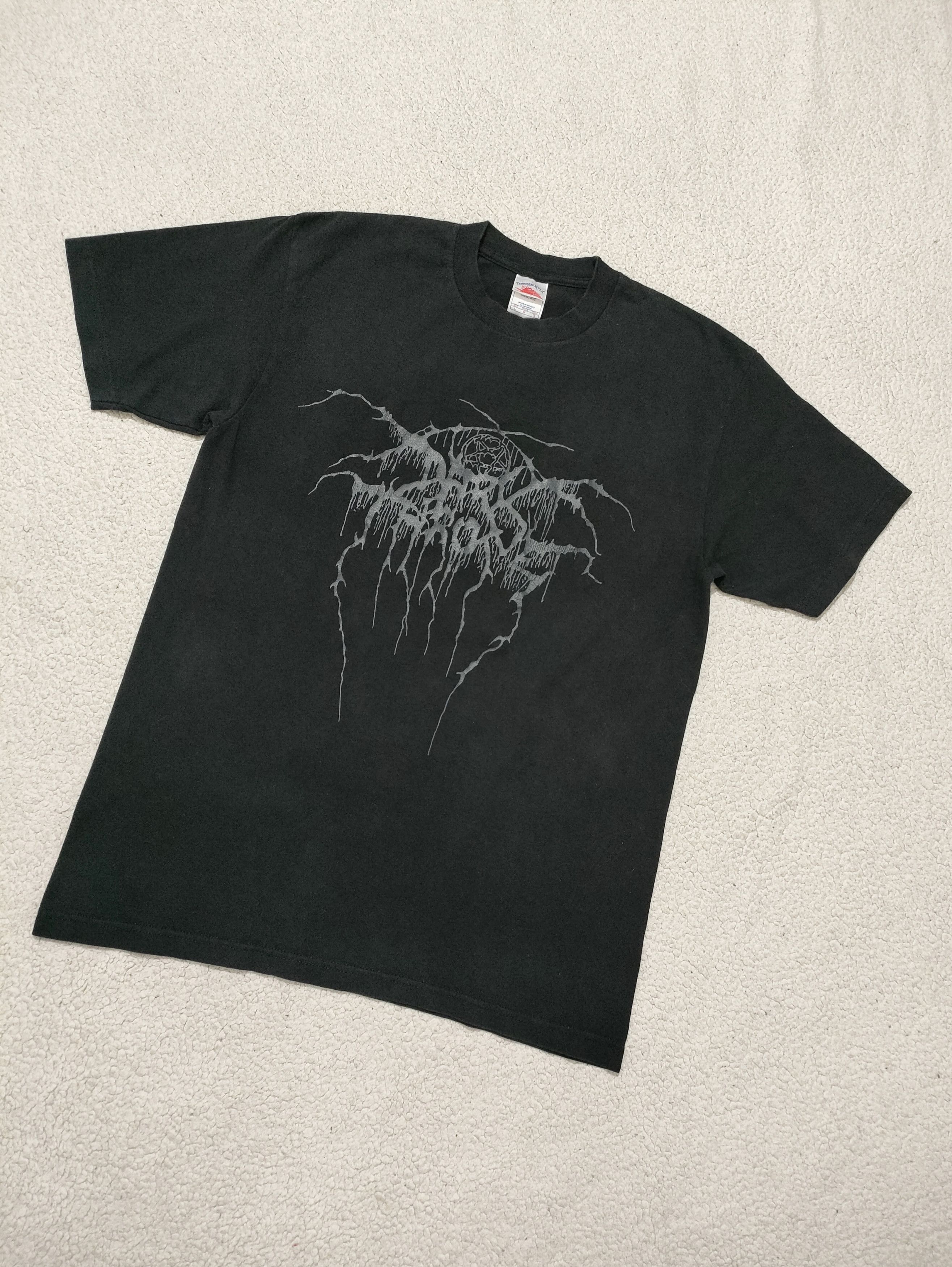 Band Tees Early 00s DARKTHRONE black on black print T-Shirt Size US L / EU 52-54 / 3 - 9 Thumbnail