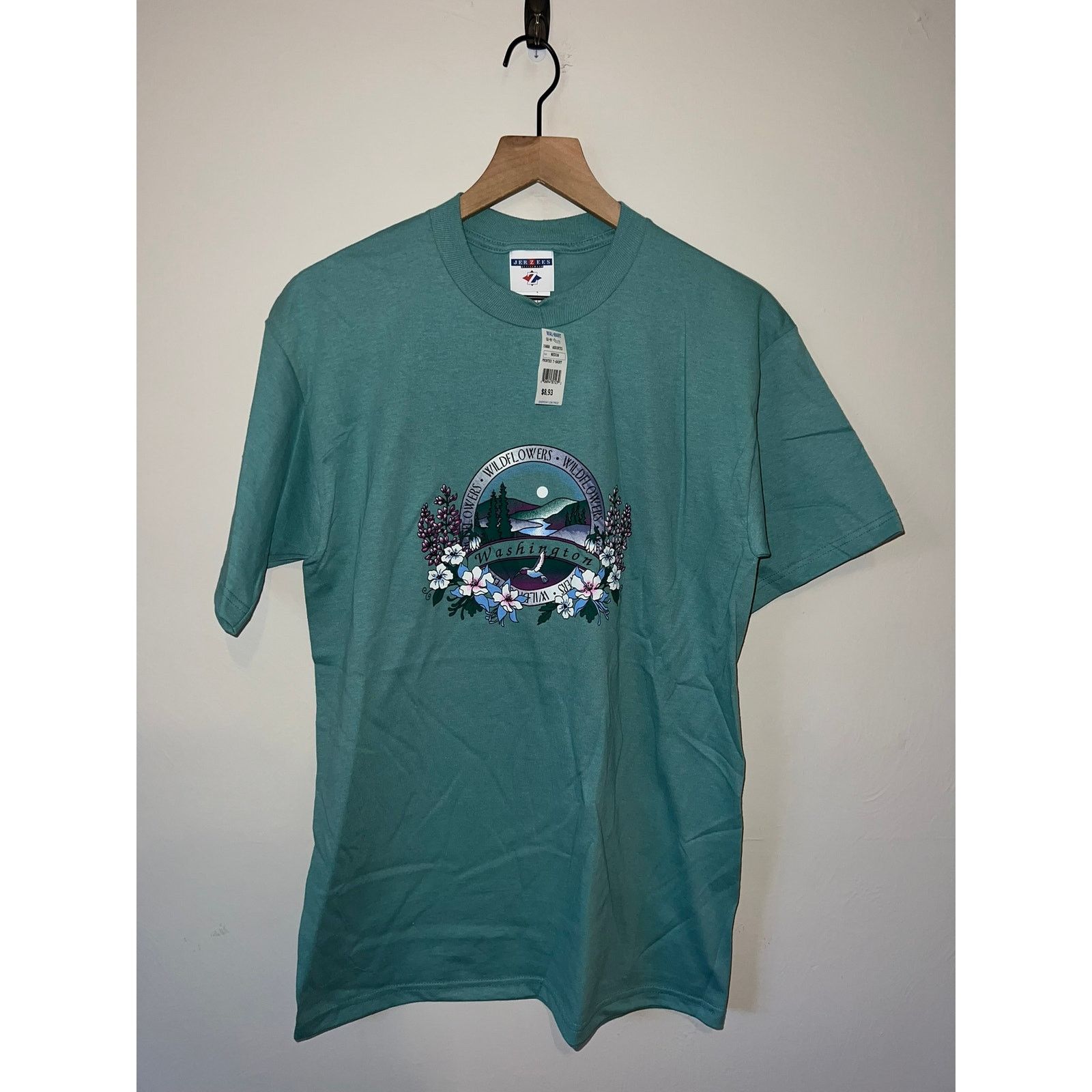 Jerzees Vintage Washington Shirt Wildflowers Wild Flowers Tee 90s M Size US M / EU 48-50 / 2 - 1 Thumbnail