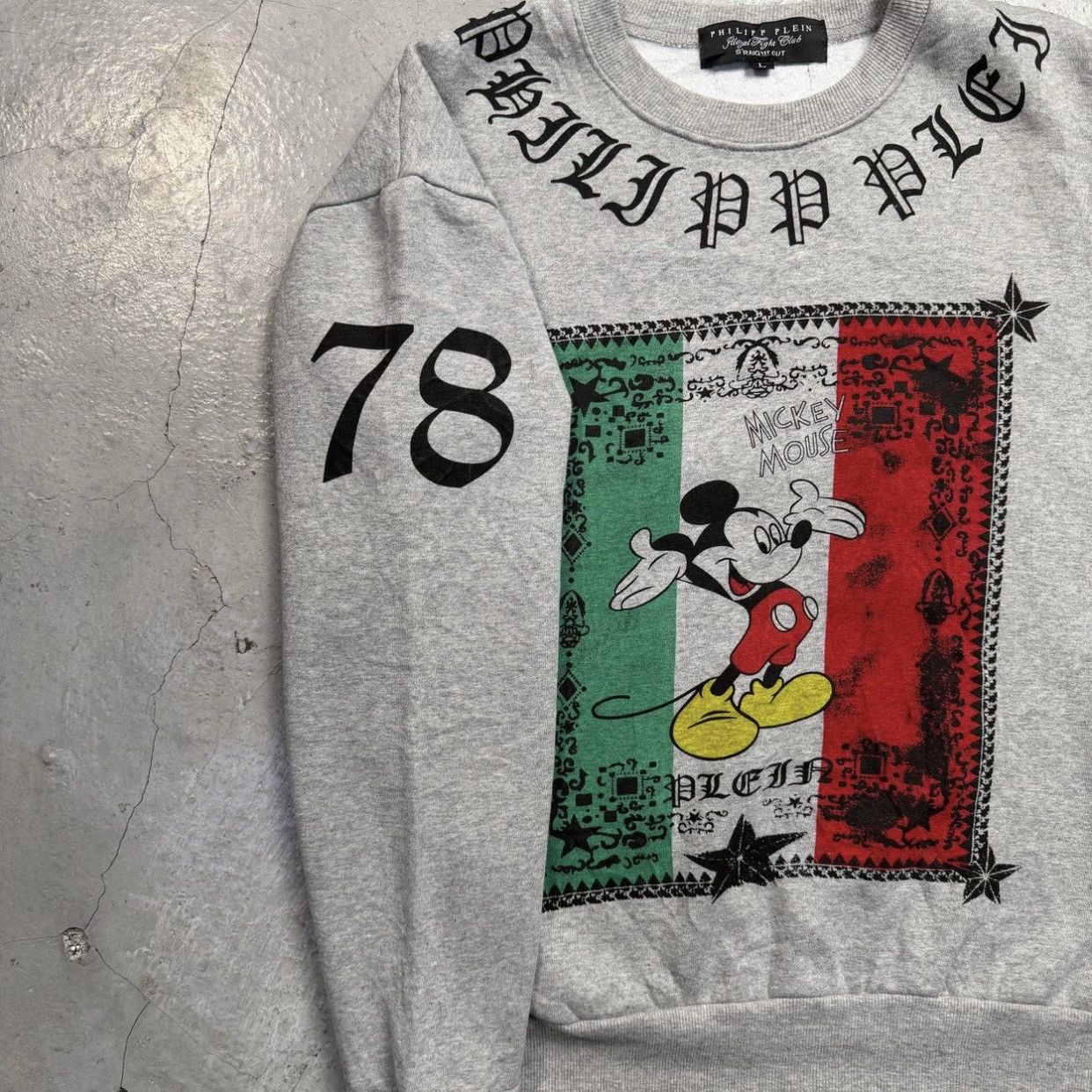 Philipp Plein Philipp Plein x Disney Mickey Mouse Italian Flag Sweatshirt Size US S / EU 44-46 / 1 - 7 Thumbnail
