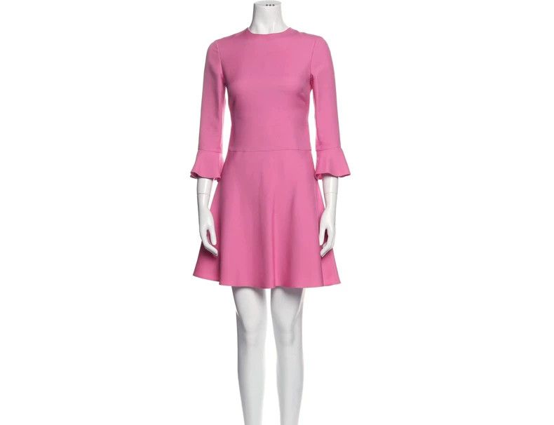 Valentino Valentino Pink Wool Silk Dress Size M / US 6-8 / IT 42-44 - 1 Thumbnail