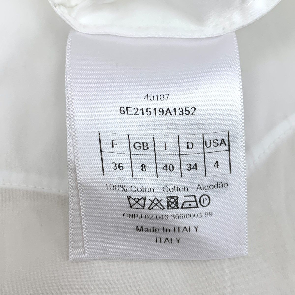 Dior Dior Lapel Long Sleeve Irregular Wave Hem Shirt Dress K26WX Size XS / US 0-2 / IT 36-38 - 6 Thumbnail