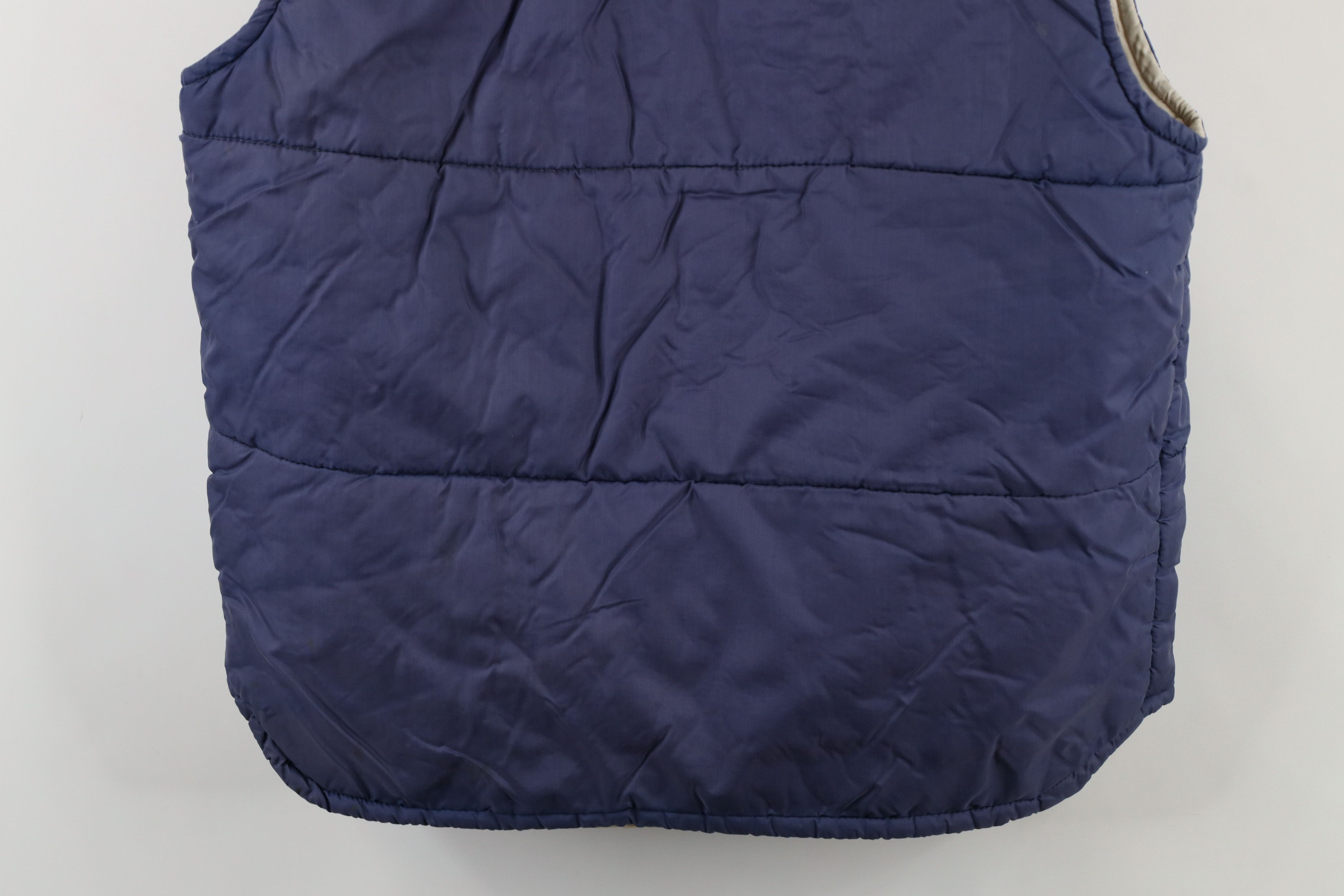 Vintage Vintage 70s Streetwear Button Puffer Vest Jacket Blue Size US M / EU 48-50 / 2 - 17 Thumbnail