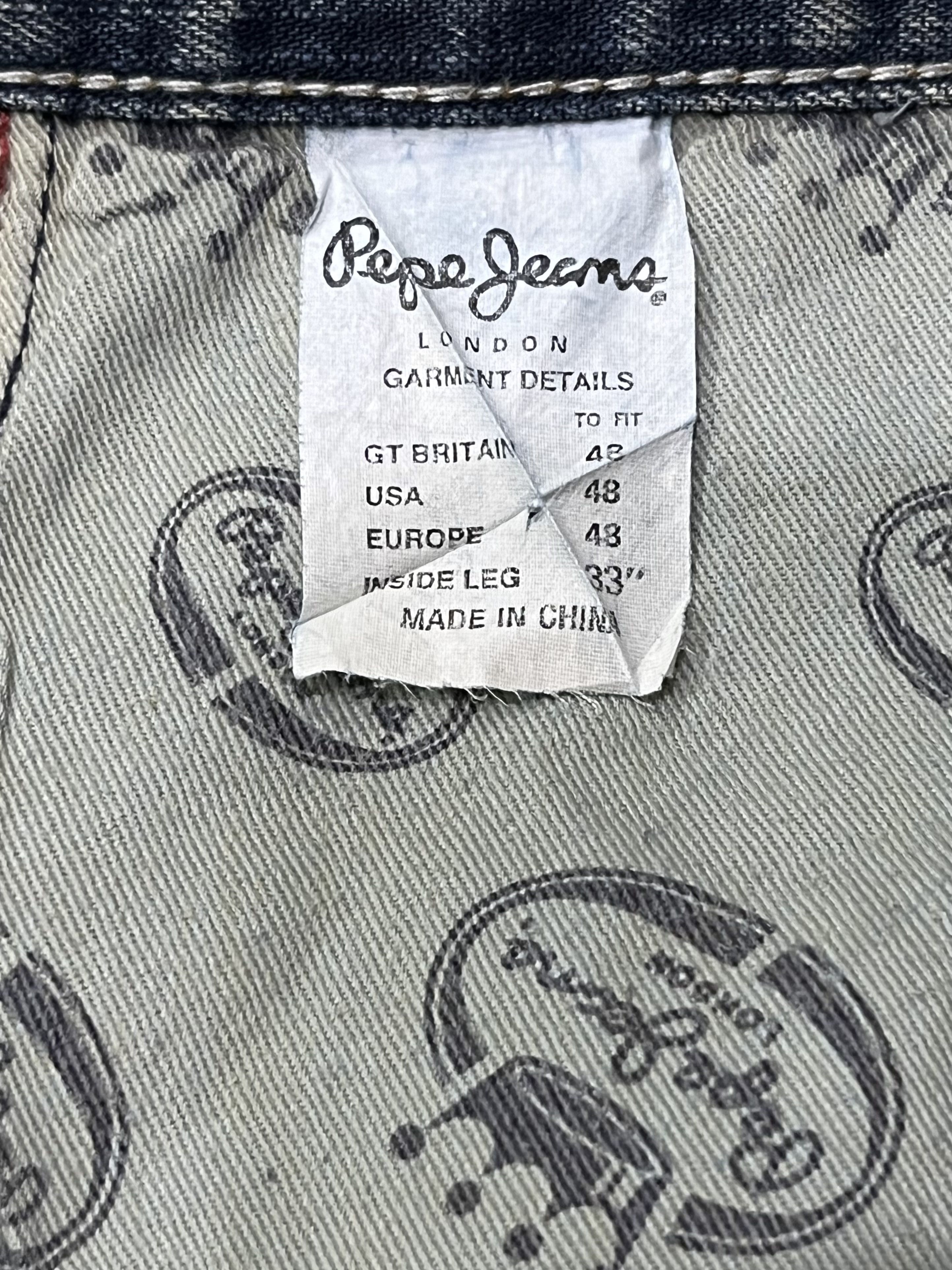 Pepe Jeans SIZE 48” BIG SIZE ULTRA RARE💥Vtg PEPE JEANS Patchwork Denim Size US 44 / EU 60 - 17 Thumbnail