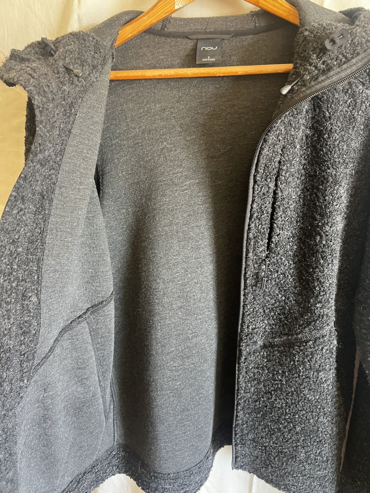 nau Nau Recycled Wool Tech Hoodie Jacket Black Small Size US S / EU 44-46 / 1 - 10 Thumbnail