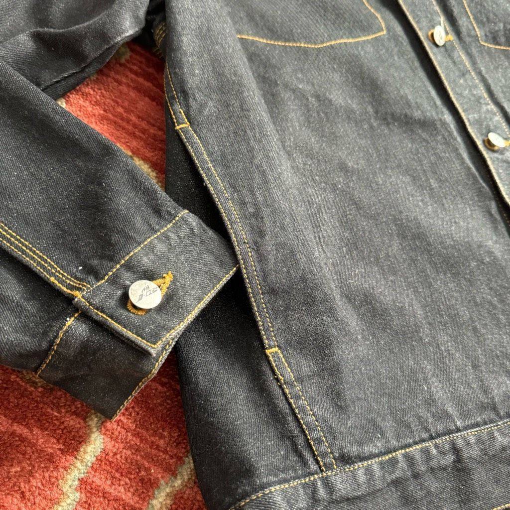 Coogi Vintage Y2K Johnny Blaze Black Denim Jacket Dragon Patchwork Size US XXL / EU 58 / 5 - 5 Thumbnail