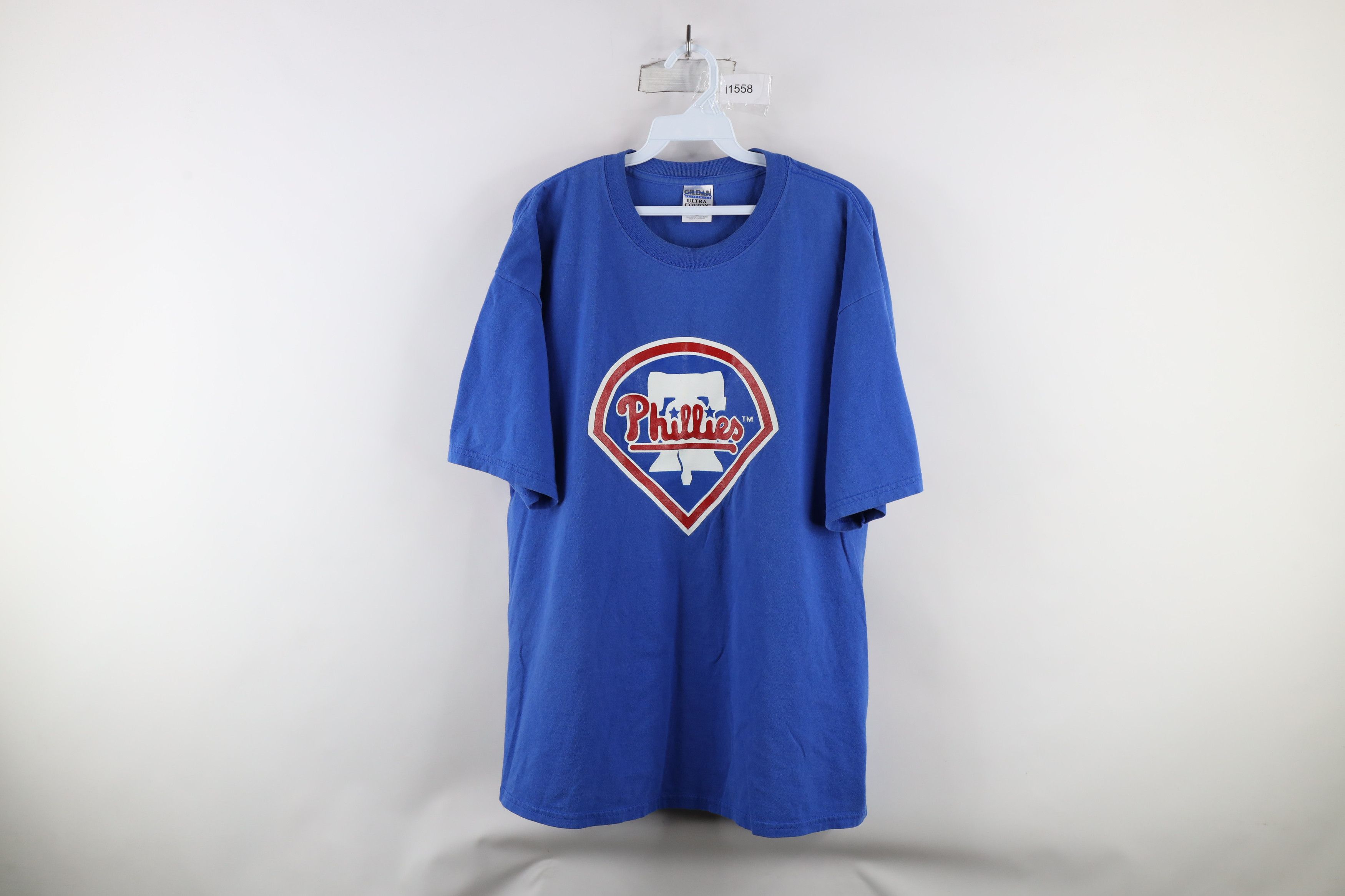 Vintage Vintage 90s Out Philadelphia Phillies Baseball T-Shirt Blue Size US XL / EU 56 / 4 - 1 Thumbnail