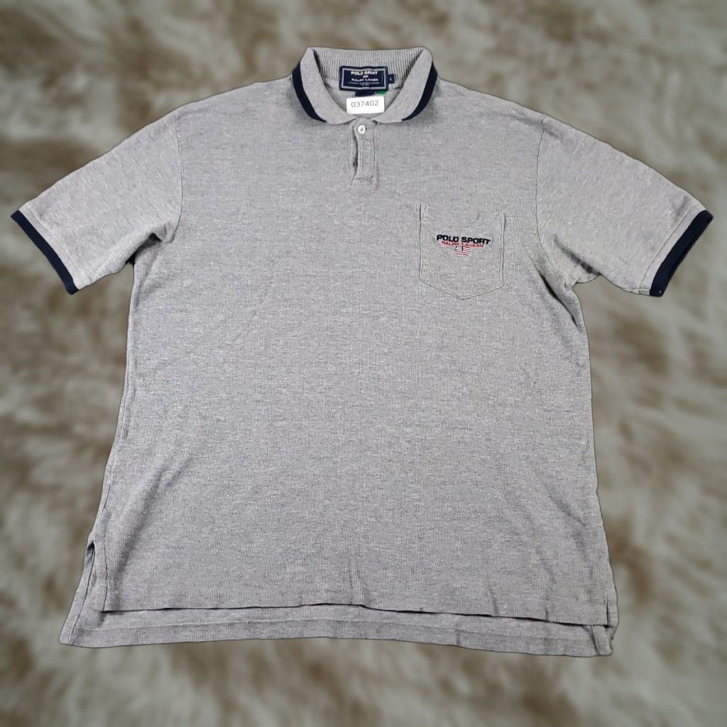 Ralph Lauren Ralph Lauren Polo Shirt Mens Large Gray Casual Short Sleeve Shirt Adult Large Gray Polo Ralph Lauren Regular Fit Sportswear Everyday Size US L / EU 52-54 / 3 - 1 Thumbnail