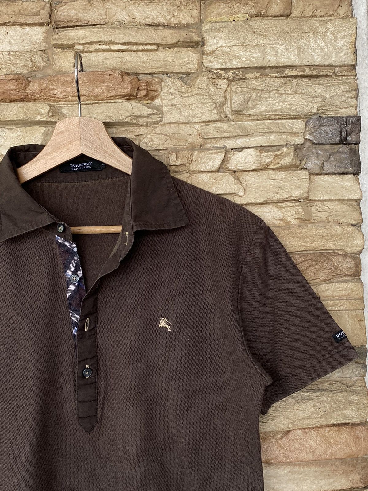 Vintage Vintage Burberry Black Label Nova Check Polo Shirt