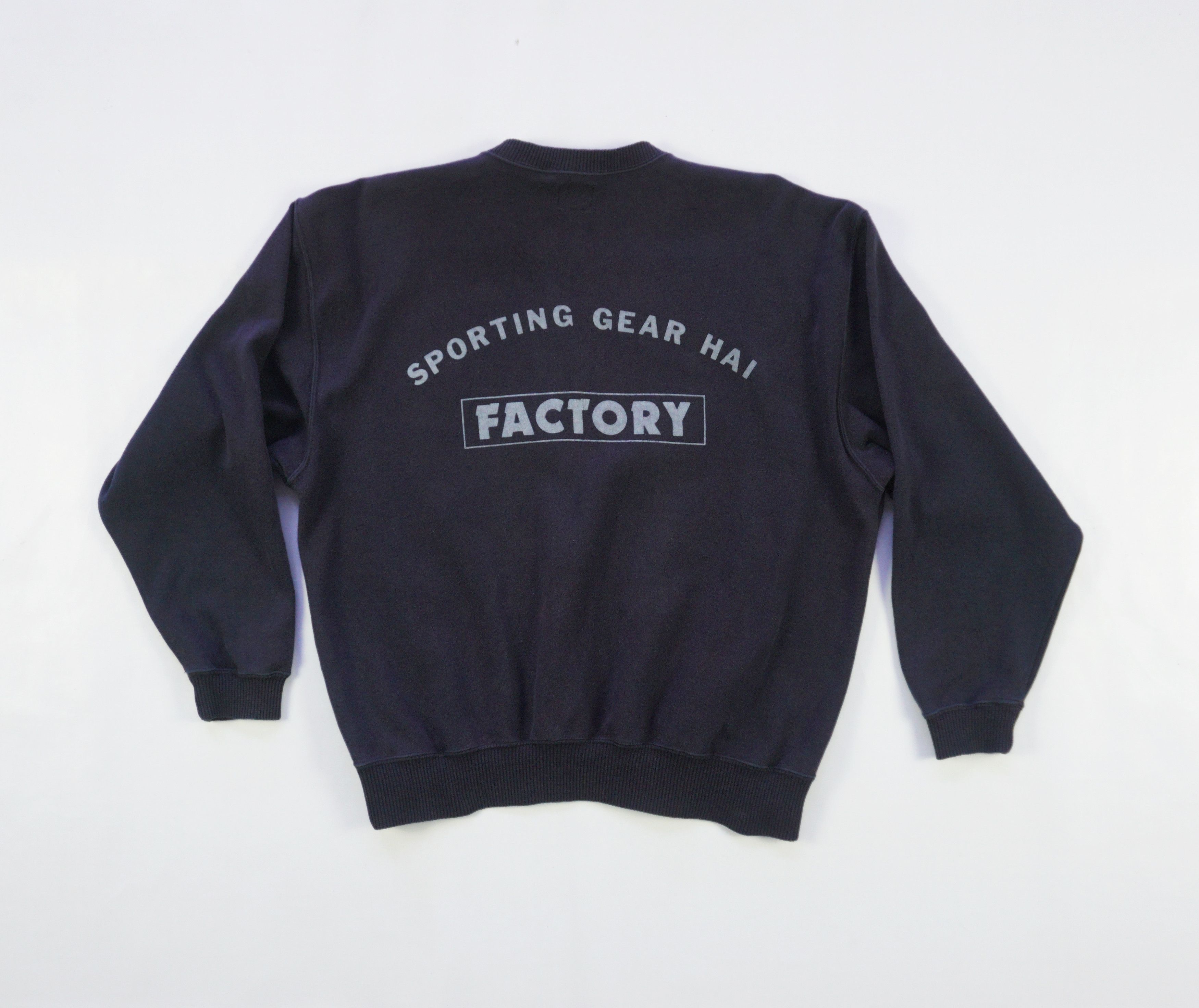 Hai Sporting Gear × Issey Miyake Miyake Design Factory Spell Out Distress Sweatshirt Size US M / EU 48-50 / 2 - 1 Thumbnail