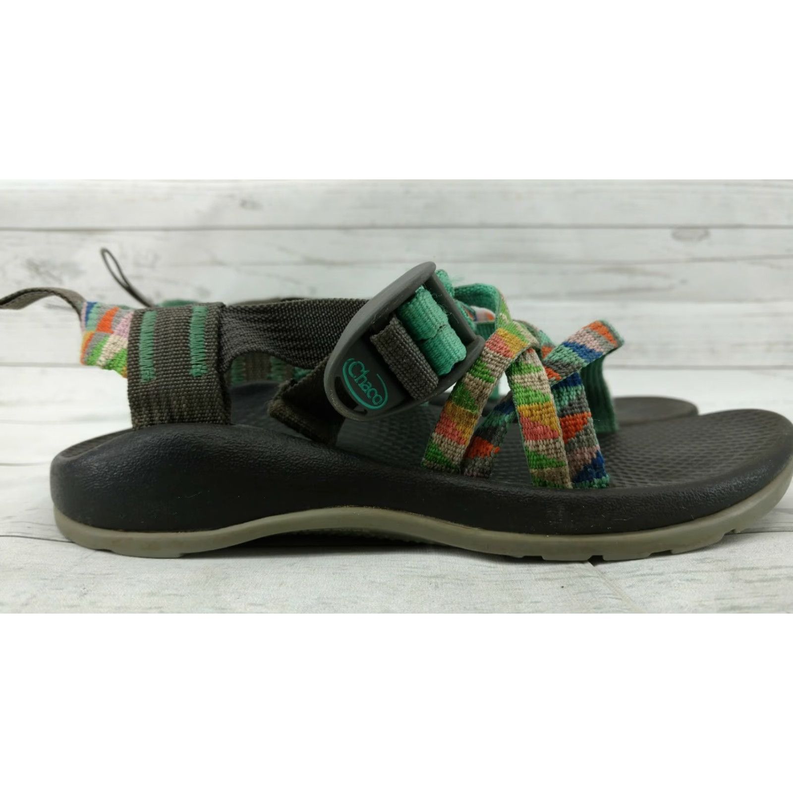 Chaco Chaco ZX/1 Classic Womens Sport Sandals Sz 2 Hiking Trail Water Outdoor Green Size US 4.5 / IT 34.5 - 3 Thumbnail
