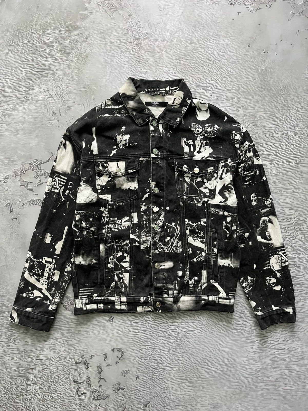 Band Tees Jaded London Cotton Jacket Denim Rock Band Black Size US S / EU 44-46 / 1 - 1 Thumbnail