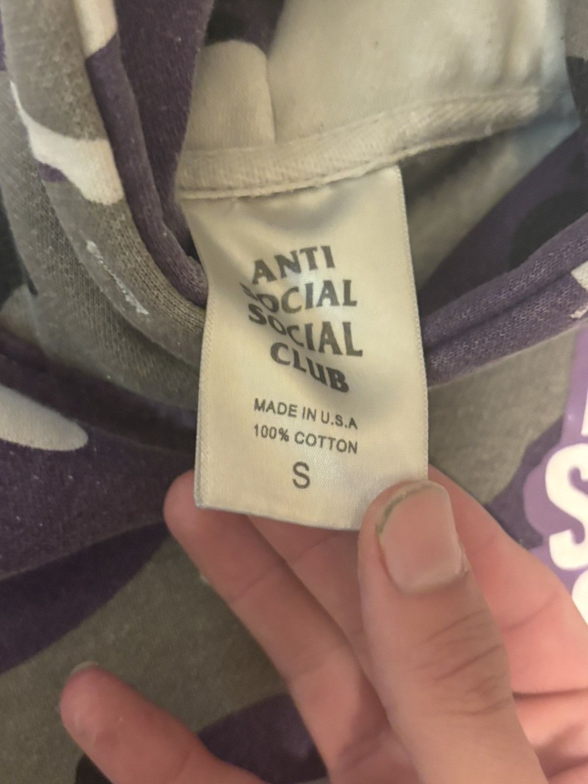 Anti Social Social Club Anti social social club purple camo hoodie Size US S / EU 44-46 / 1 - 3 Thumbnail