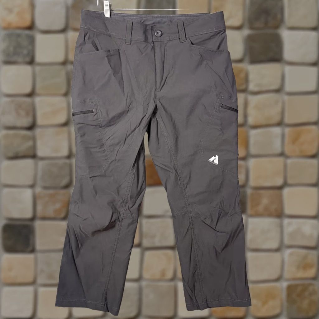 Eddie Bauer Eddie Bauer Pants Mens 33x26 Guide Pro Cargo Hike Unlined Hemmed First Ascent Gray Stretch Size US 33 - 1 Thumbnail