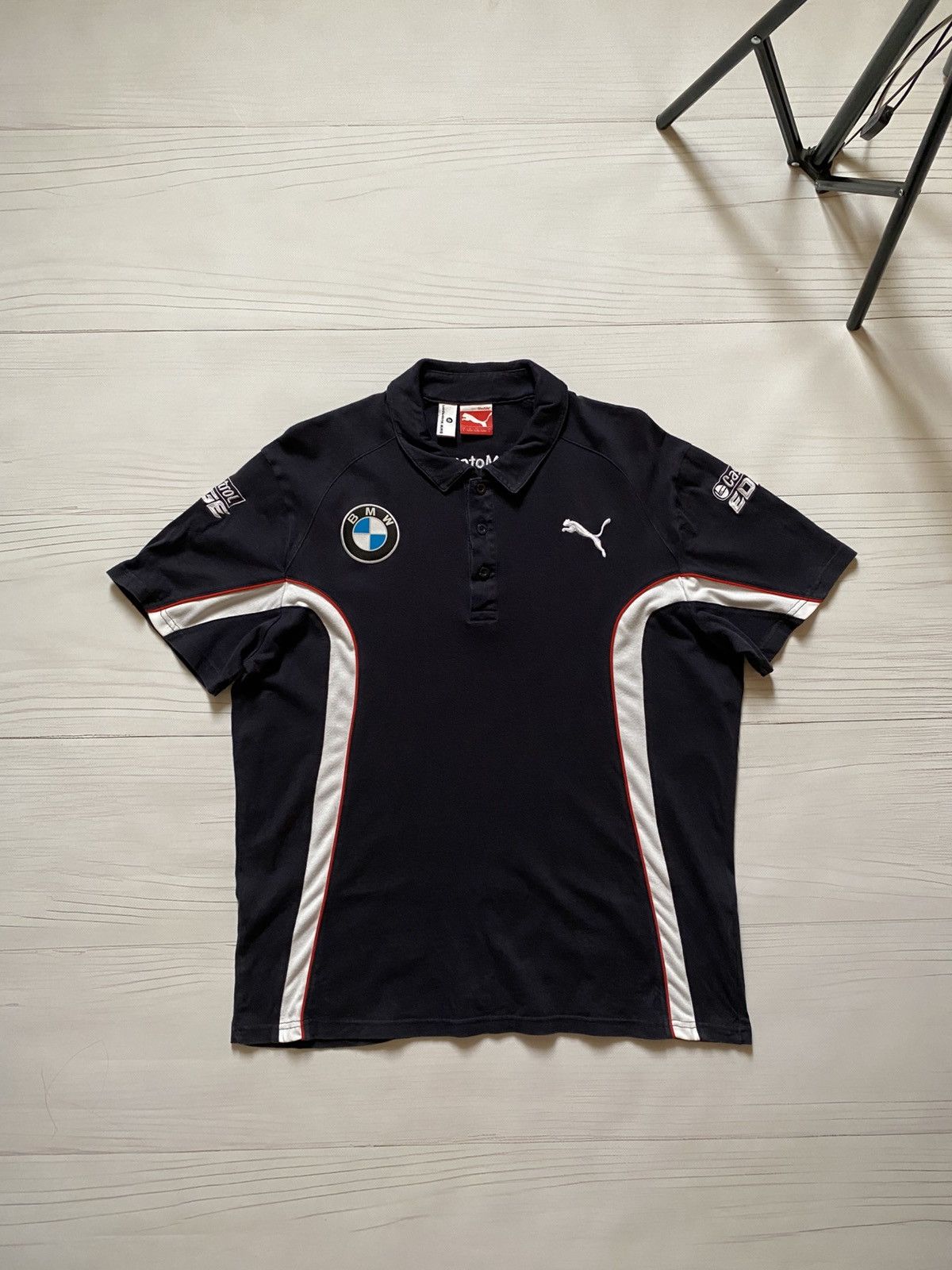 BMW Puma BMW racing motosport polo t shirt Size US L / EU 52-54 / 3 - 1 Thumbnail