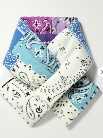 Kapital KAPITAL Kesa Reversible Padded Printed Fleece Scarf Size ONE SIZE - 1 Thumbnail