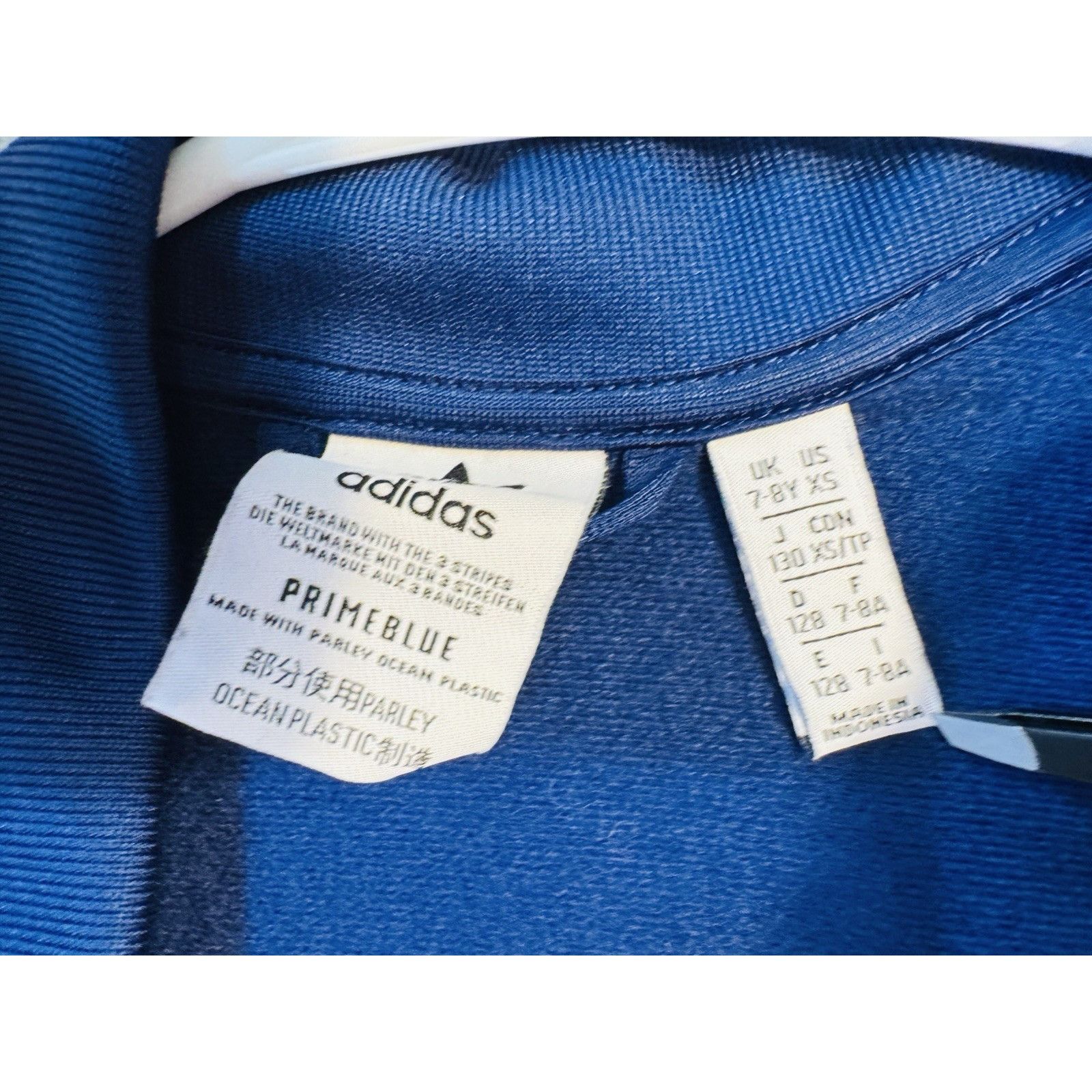 Adidas Adidas Boys BLUE PRIMEBLUE Zip Up Hoodie Athletic Jacket YXS Size US XS / EU 42 / 0 - 6 Thumbnail