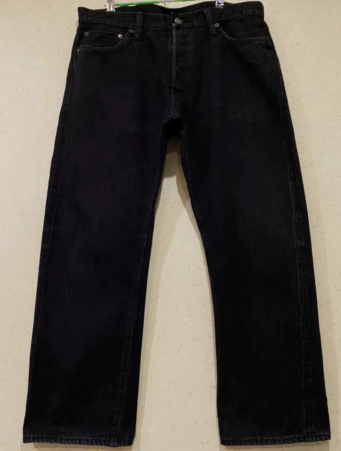 Sugar Cane Sugar Cane Black Denim Trousers Size US 32 / EU 48 - 1 Thumbnail