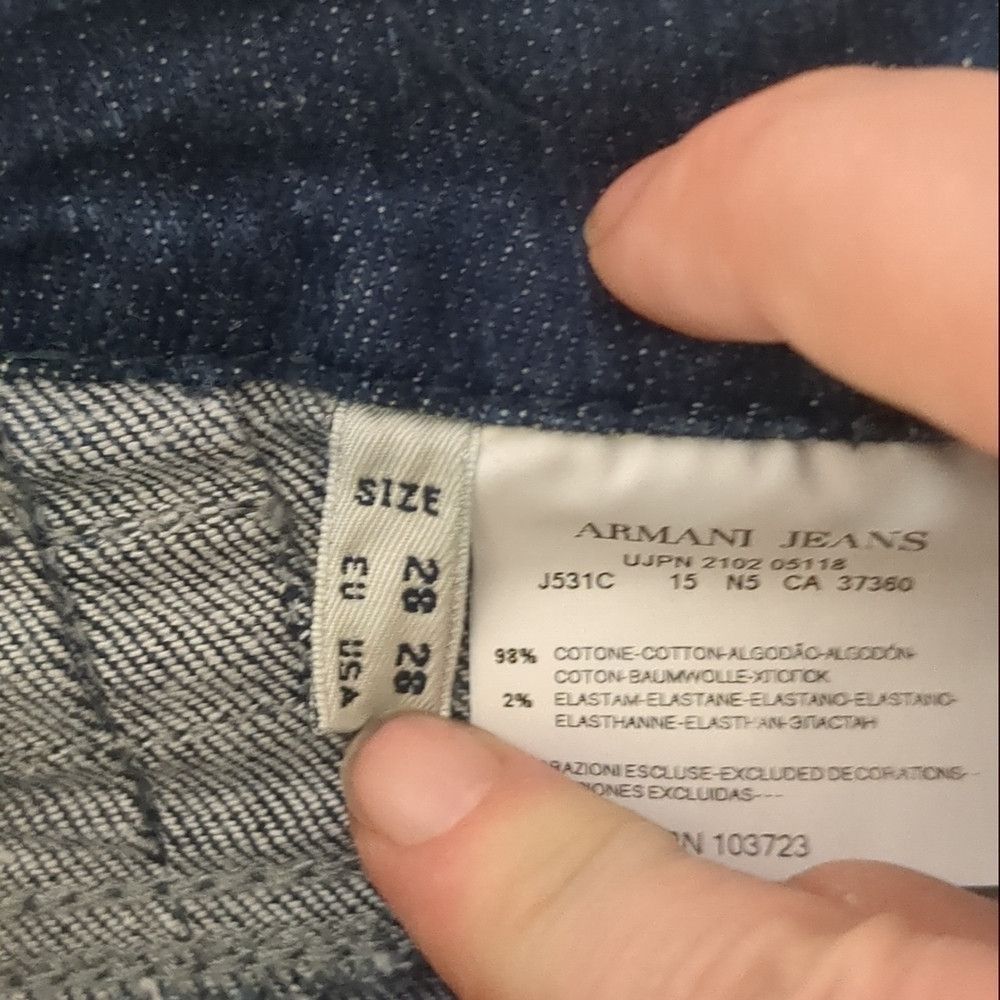 Armani ARMANI jeans straight leg size 28 Size 28" / US 6 / IT 42 - 3 Thumbnail