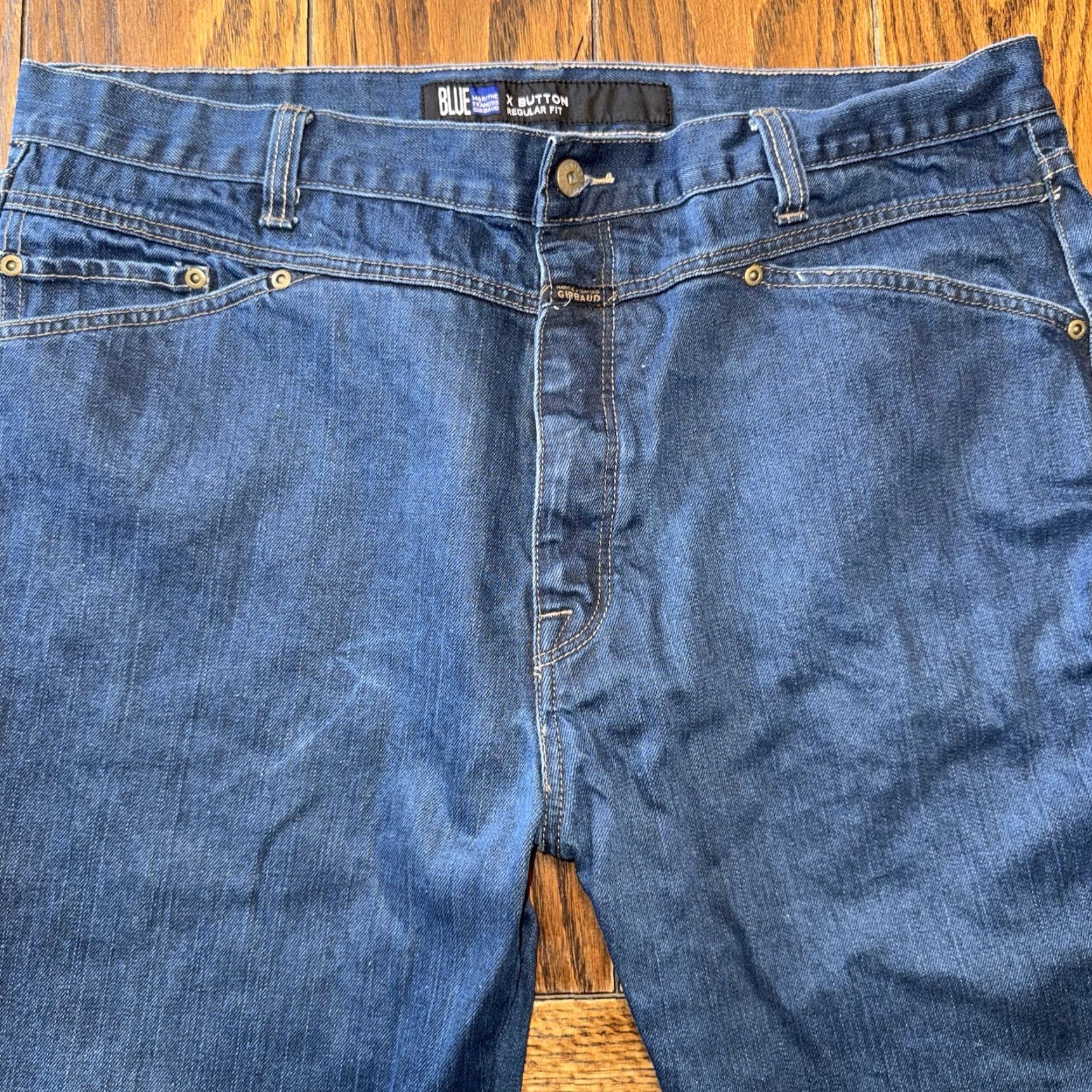 Denime VINTAGE Marithe Francois Girbaud Jeans Mens 40x24 Blue Wide-Leg Baggy Denim Y2K Retro 90s Hip Hop Streetwear Mens Size US 40 / EU 56 - 2 Thumbnail