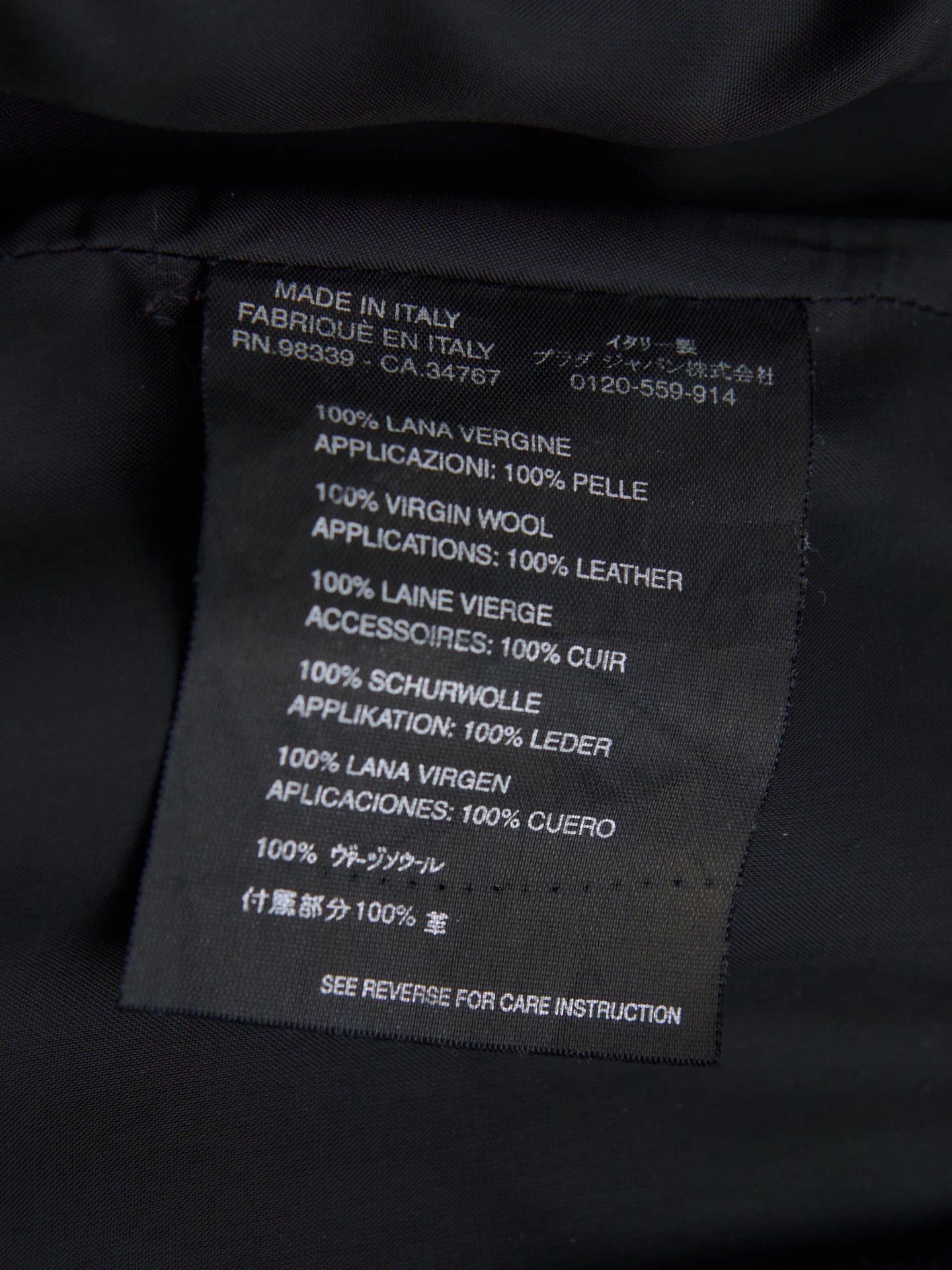 Prada Prada 00s Black Wool Double Belt Buckle A-Line Skirt Size 27" / US 4 / IT 40 - 9 Thumbnail