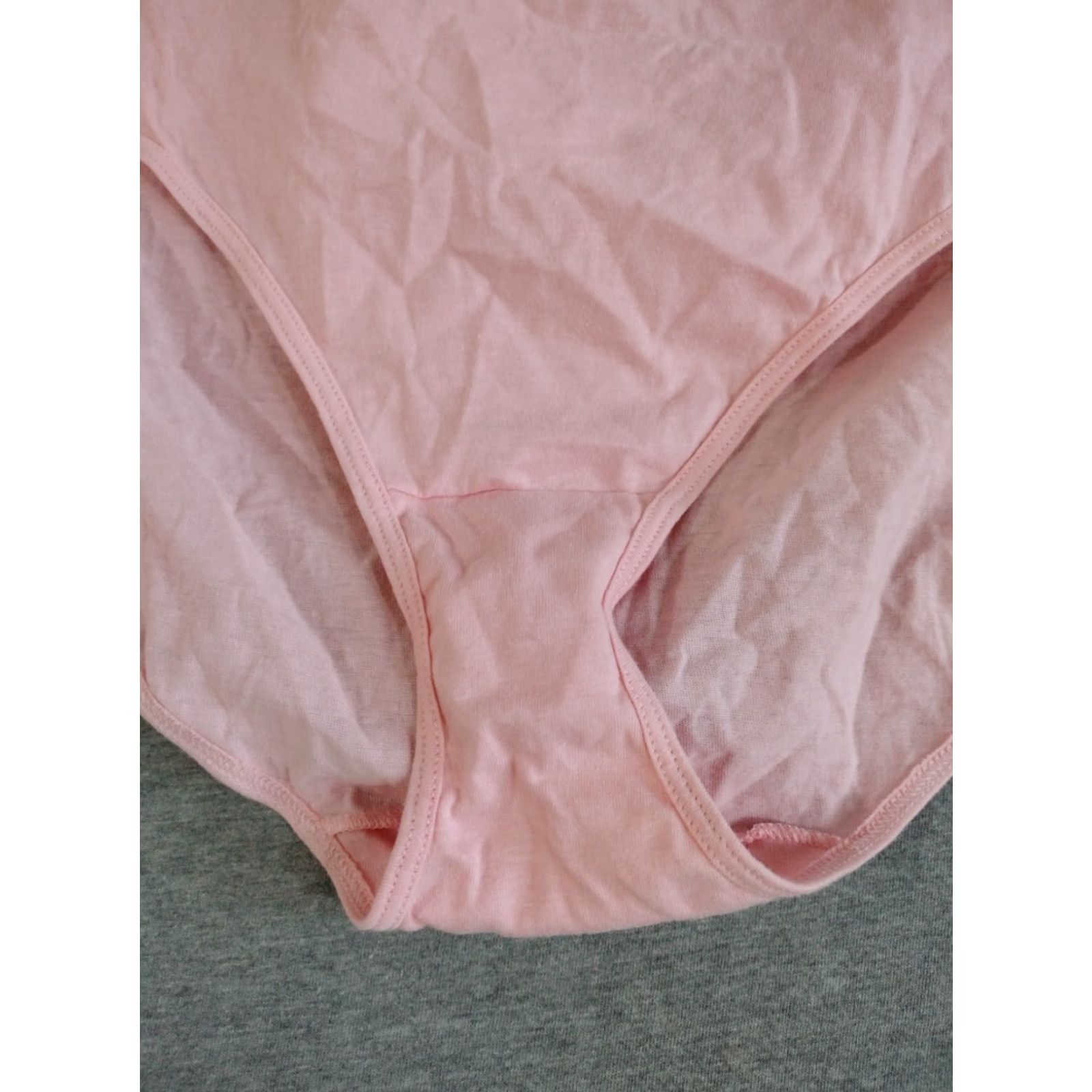 Vintage JUST MY SIZE Briefs Women 100% Cotton Pink Size 12, Moisture Wicking, Mid Rise, Regular, 1 Pack Size ONE SIZE - 7 Thumbnail