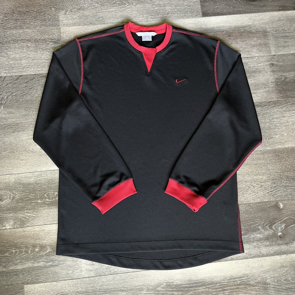 Nike × Vintage Vintage Nike Basic Swoosh Logo Pullover Sweatshirt Crewneck Size US L / EU 52-54 / 3 - 1 Thumbnail