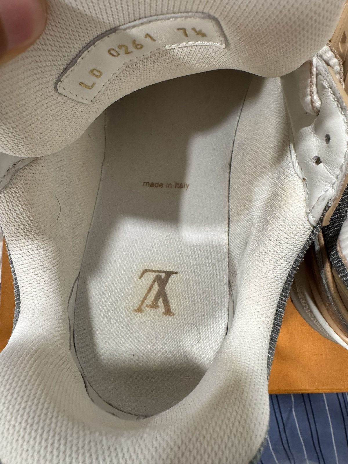 Louis Vuitton Louis Vuitton denim silver trainers men sneakers Size US 8.5 / EU 41-42 - 5 Thumbnail