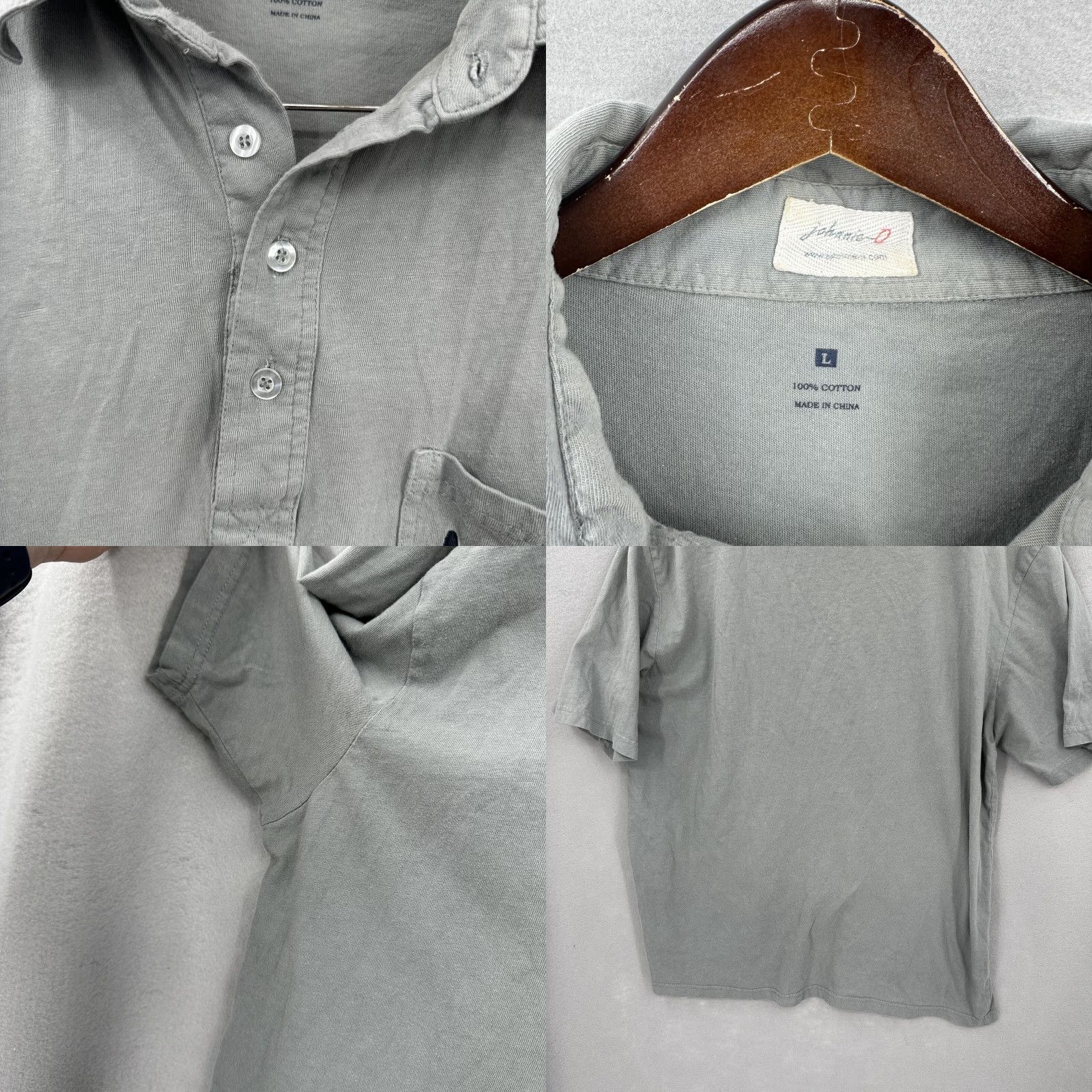 johnnie-O johnnie-O Polo Shirt Men L Gray Golf Dad Retro Sports Polo Shirt Mens L Gray Nike? Size US L / EU 52-54 / 3 - 8 Thumbnail