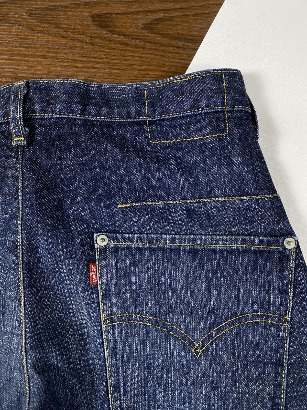 Engineered Garments × Levi's Levi's engineered distressed jeans pants Size US 33 - 6 Thumbnail