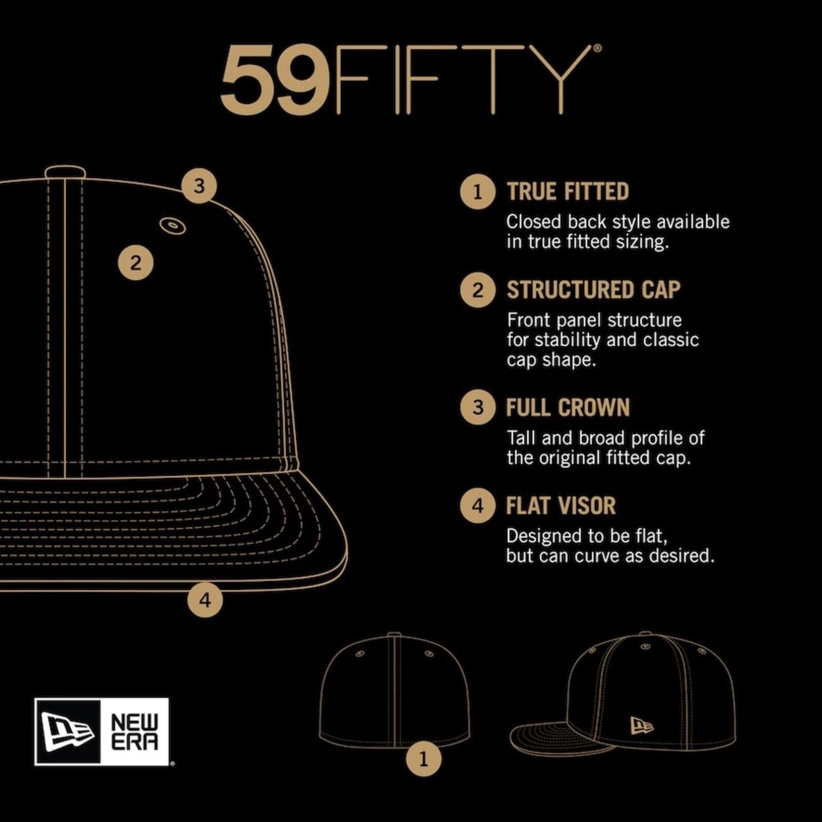 New Era New Era San Diego Padres Cooperstown 59FIFTY 7 3/8 Size ONE SIZE - 5 Thumbnail
