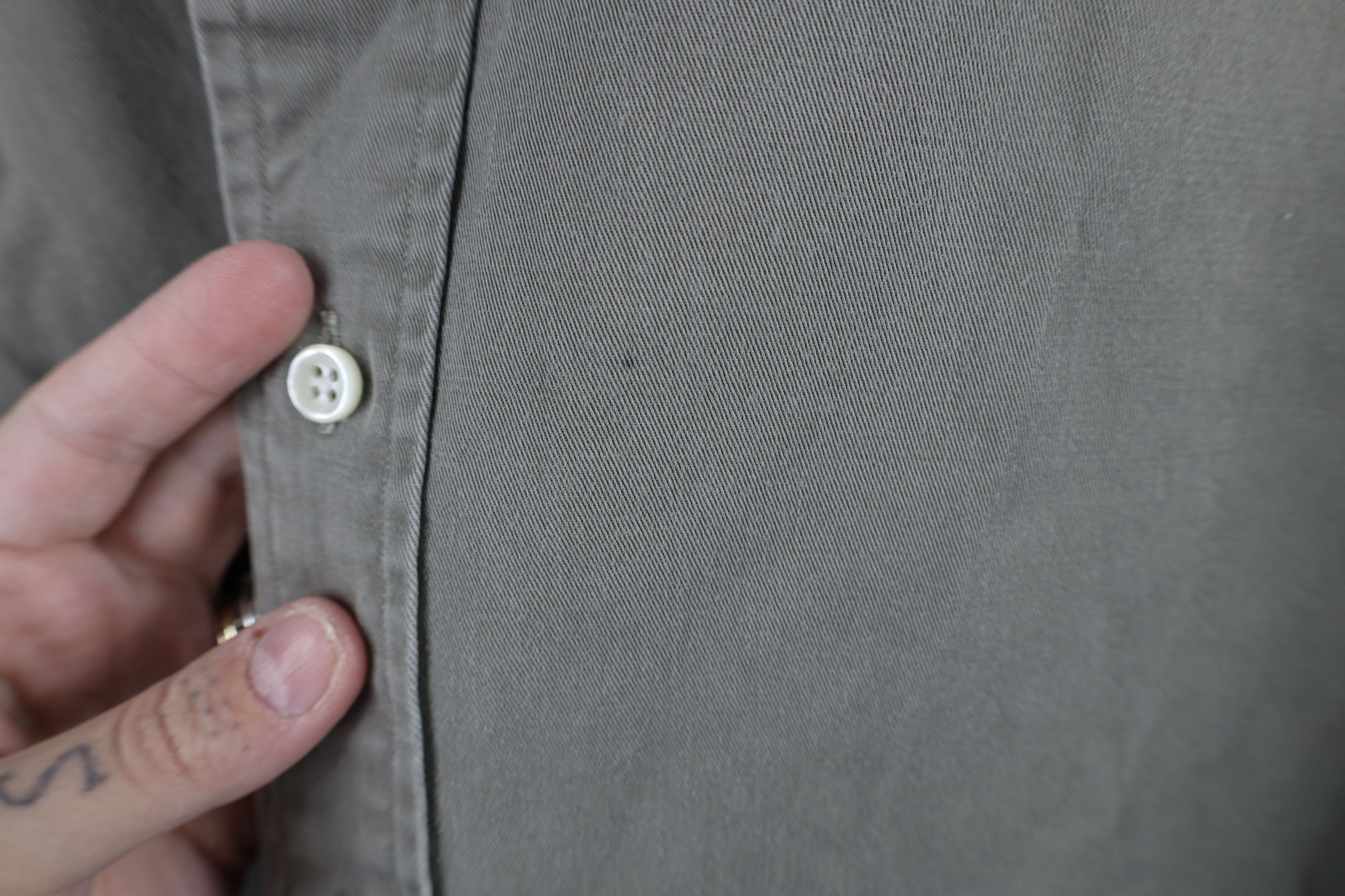 Ralph Lauren × Vintage Vintage 90s Ralph Lauren Twill Button Down Shirt Green Size US XL / EU 56 / 4 - 5 Thumbnail