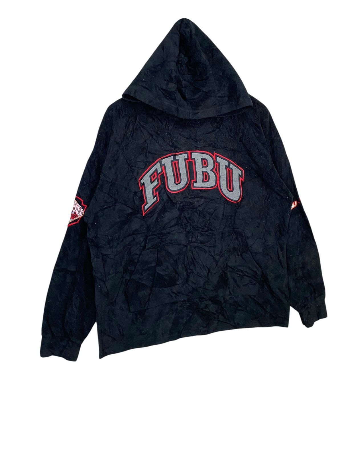 Vintage 90s fubu the collection fleece hoodie pullover